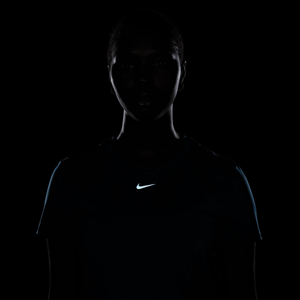 Nike W Nk One Classic Df Ss Top Camiseta Manga Corta azul de mujer para entrenamiento