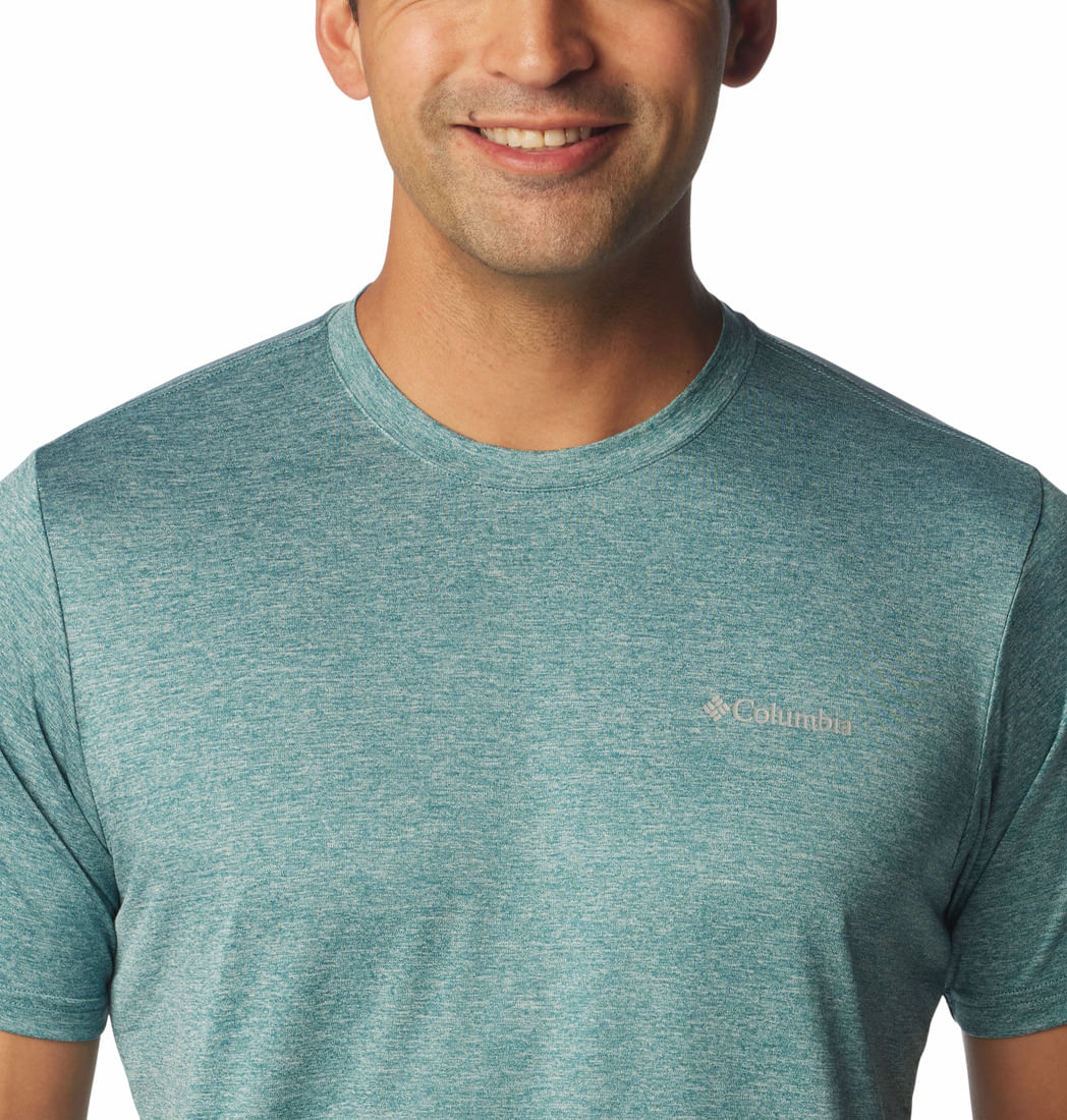 Columbia Columbia Hike™ Crew Camiseta Manga Corta Verde De Hombre Para Entrenamiento