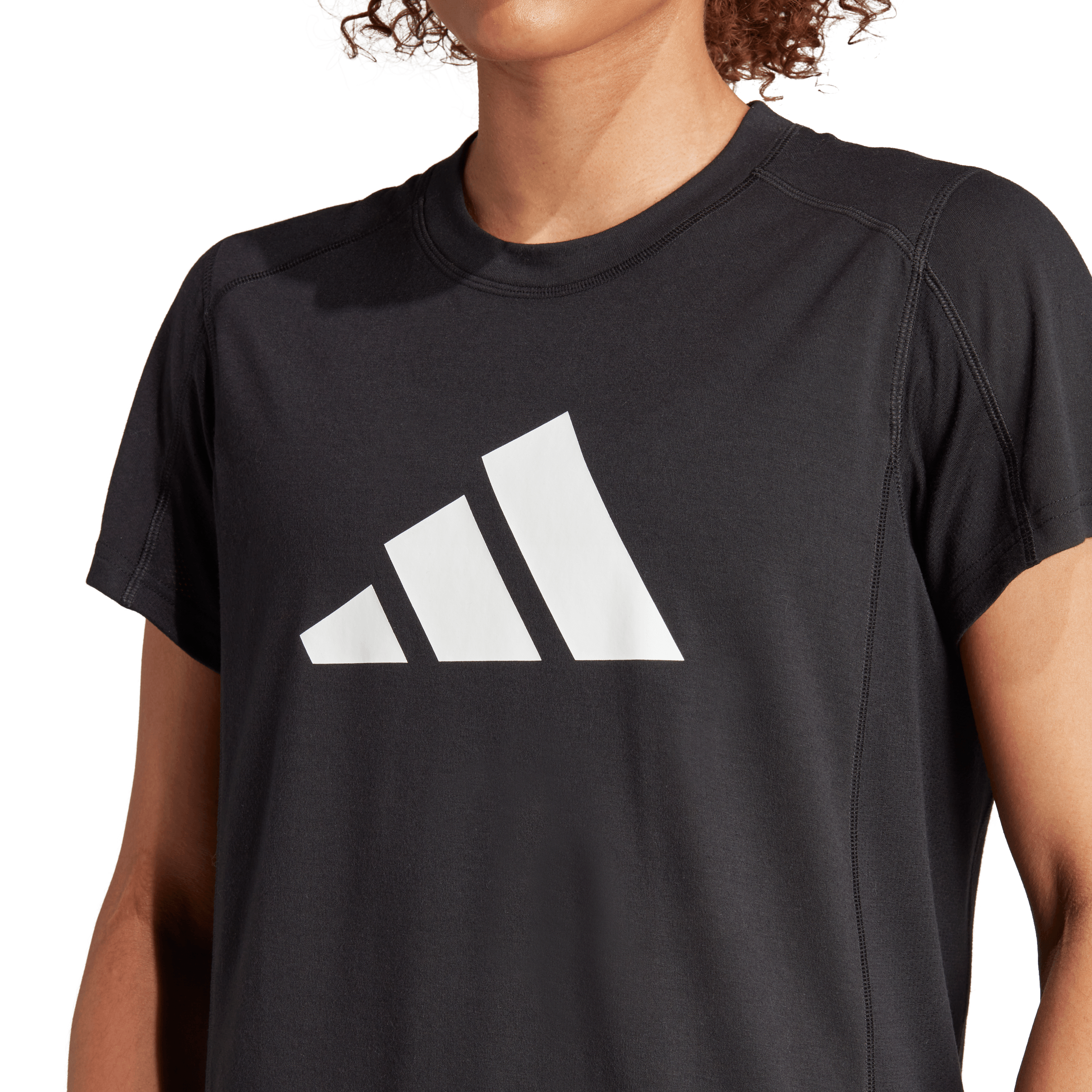Adidas Tr-Es Logo T Camiseta Manga Corta negro de mujer para entrenamiento