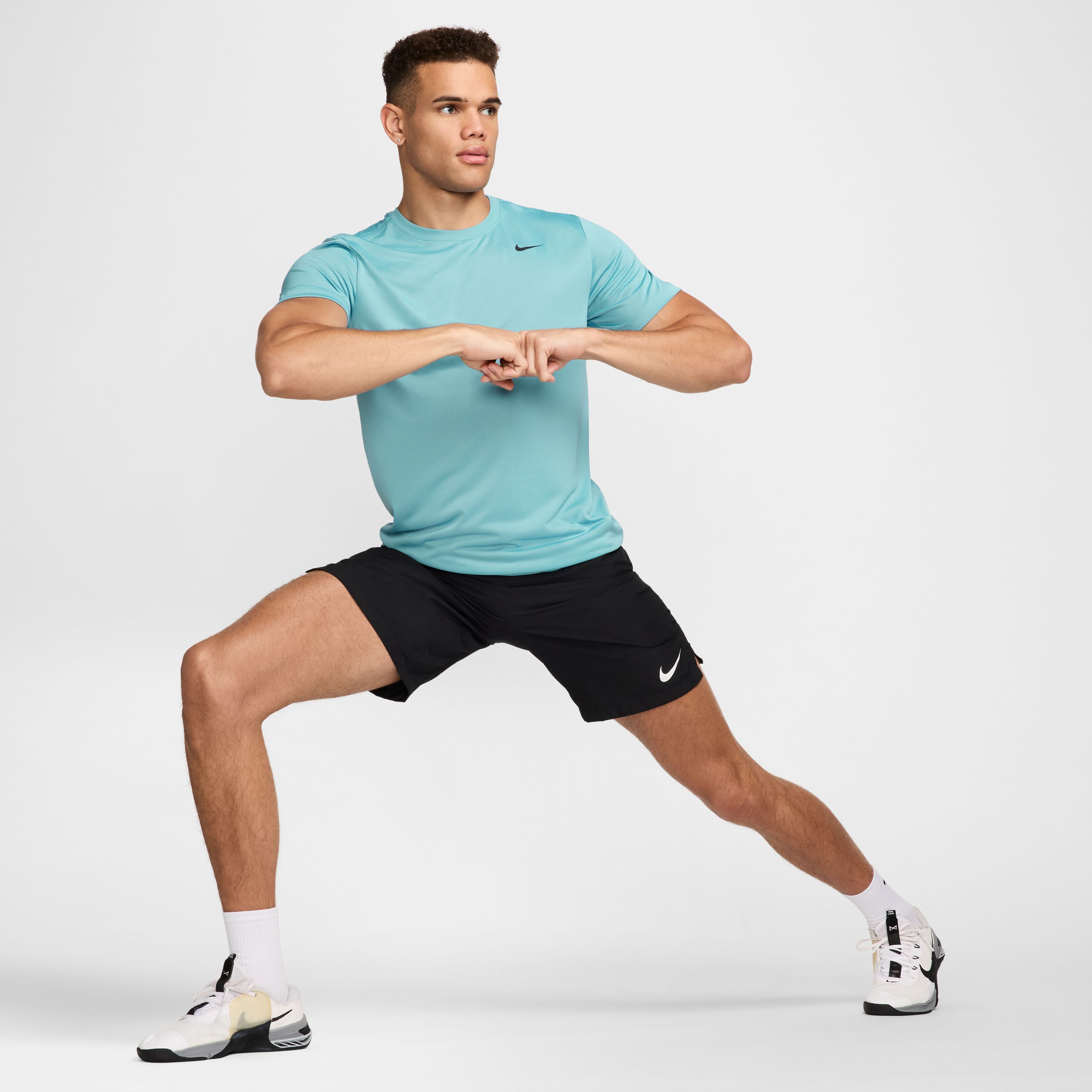 Nike M Nk Df Tee Rlgd Reset Camiseta Manga Corta azul de hombre para entrenamiento