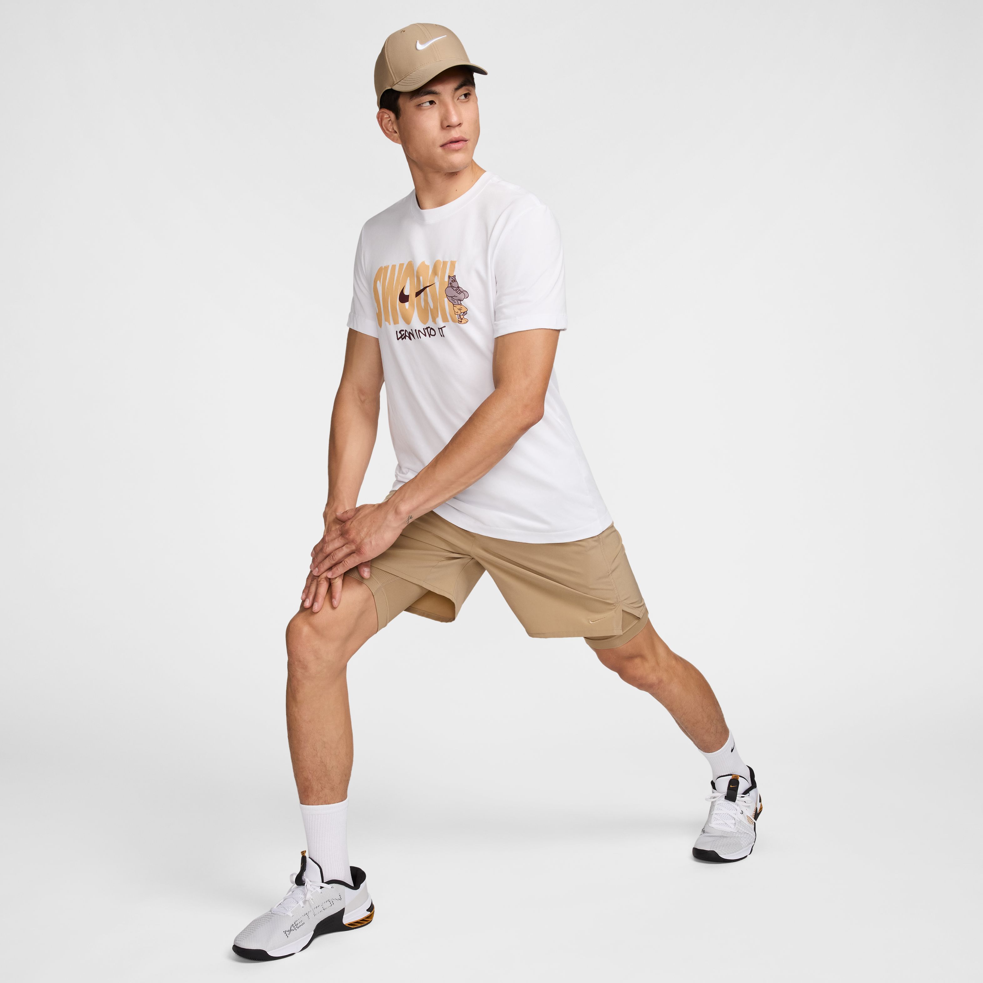 Nike M Nk Df Tee Ifkyk 1 Camiseta Manga Corta blanco de hombre para entrenamiento