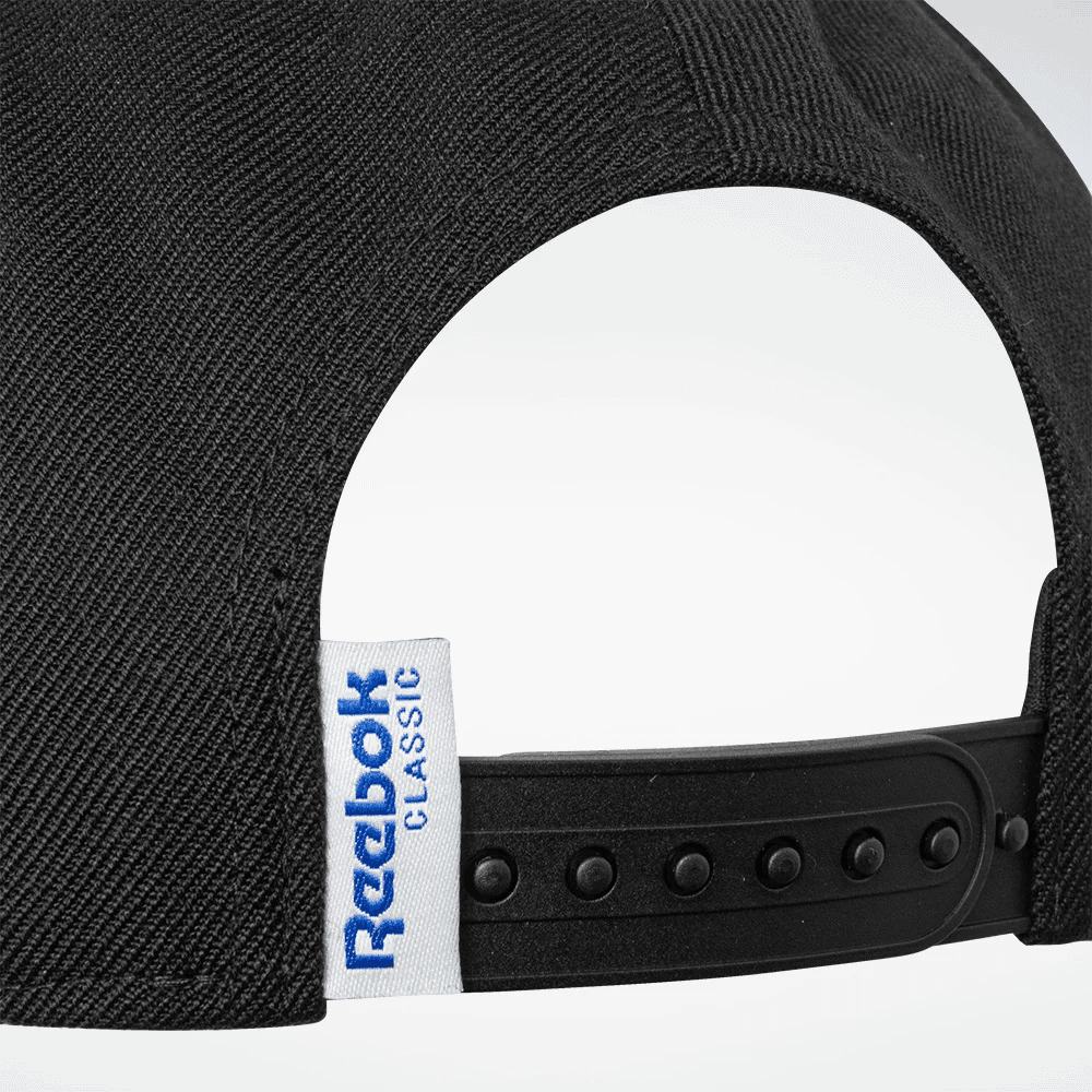 reebok classics cl vector flat peak cap gorra negro de hombre lifestyle