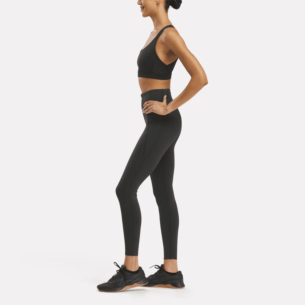 Reebok Lux High Impact Bra Top negro de mujer para entrenamiento