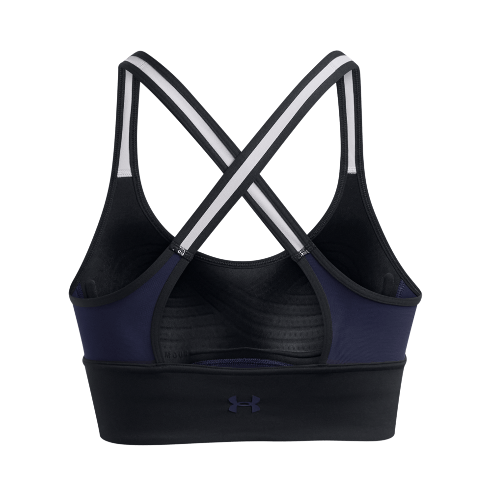 UA  Rck Lets Go Ll Infty Bra Top negro de mujer para entrenamiento