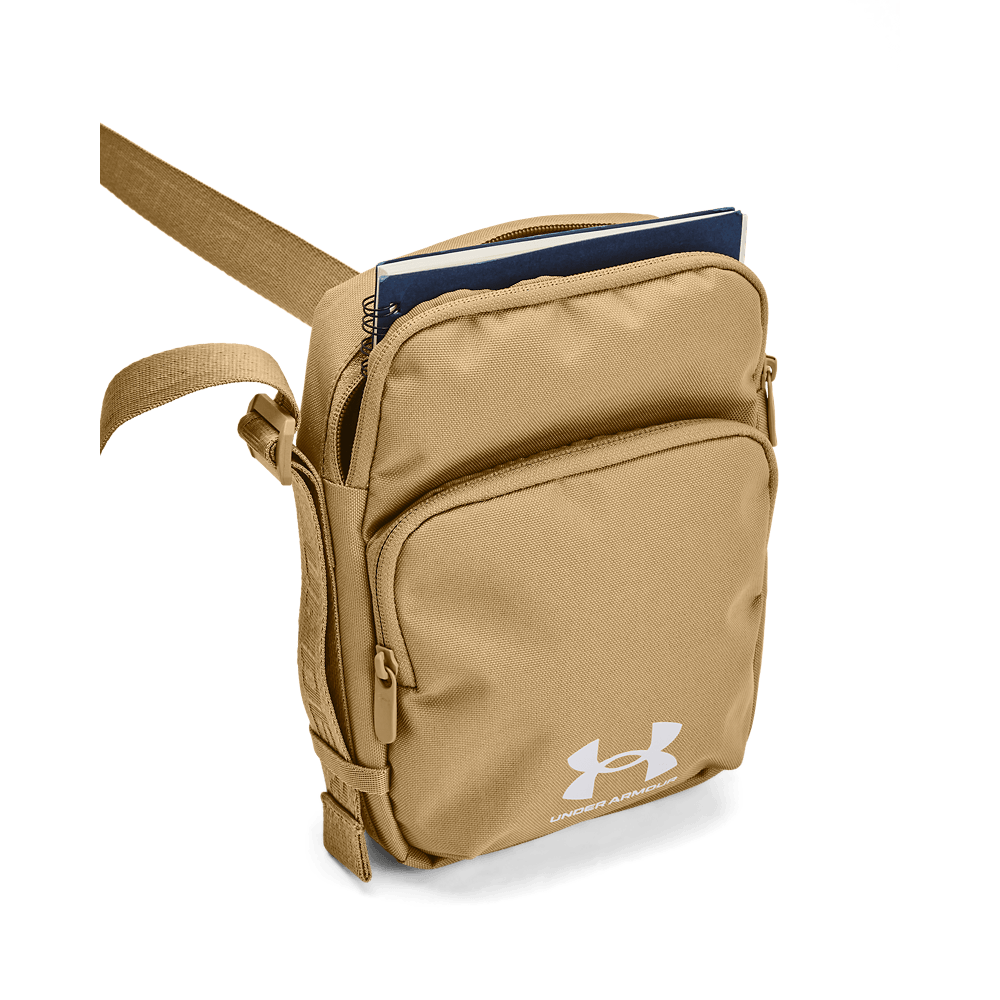 UA Loudon Lite Crossbody Bolso beige de hombre para entrenamiento