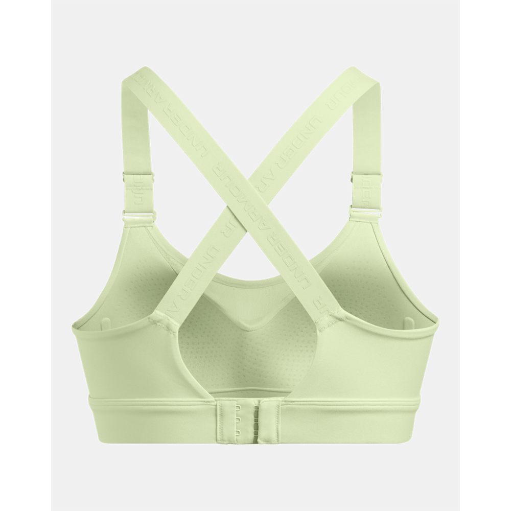 UA Infinity High 2.0 Bra Top verde de mujer para entrenamiento