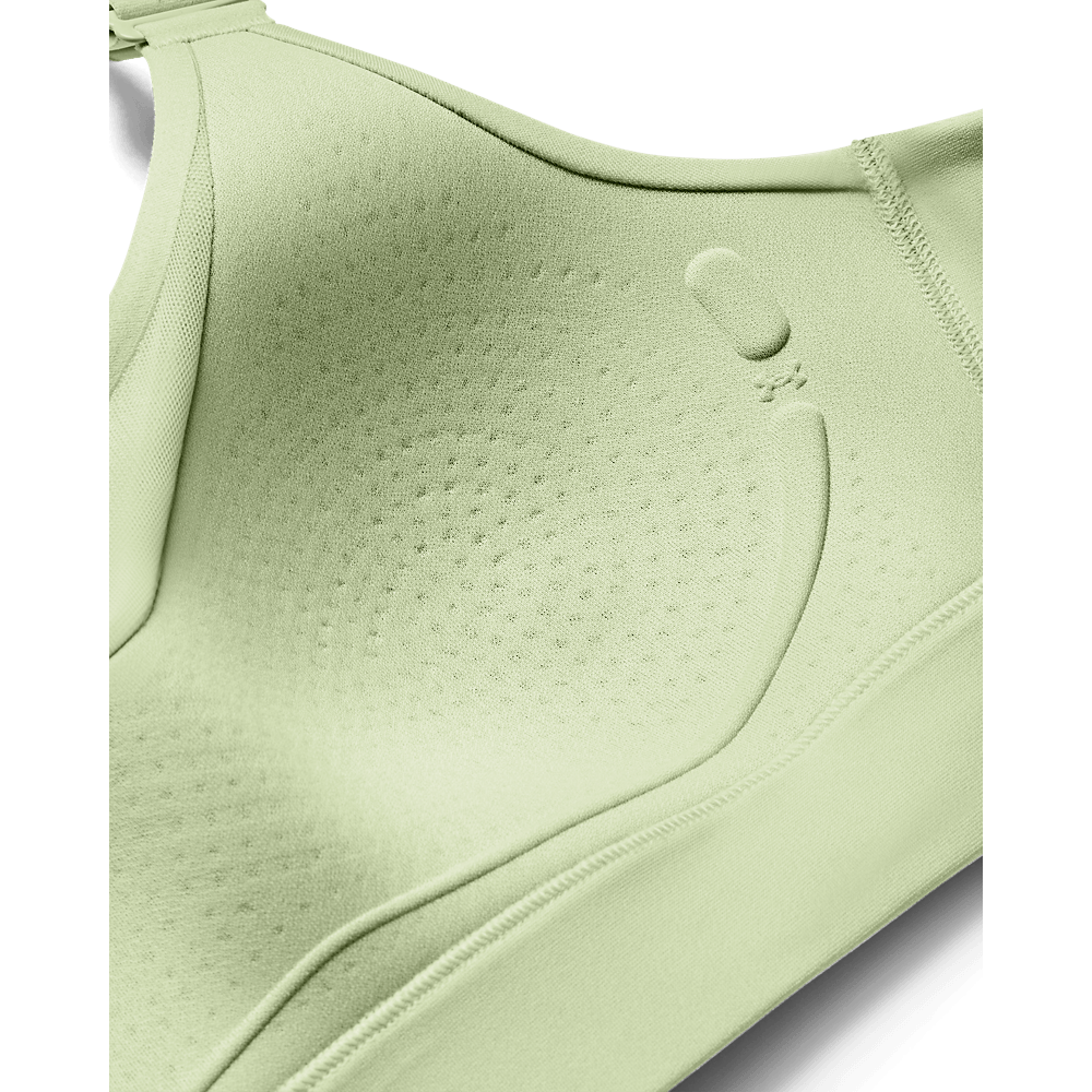 UA Infinity High 2.0 Bra Top verde de mujer para entrenamiento