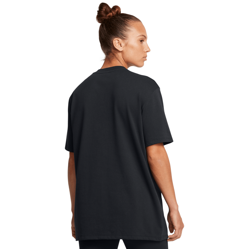 UA W Hwos Flower Emb Ss Camiseta Manga Corta negro de mujer para entrenamiento