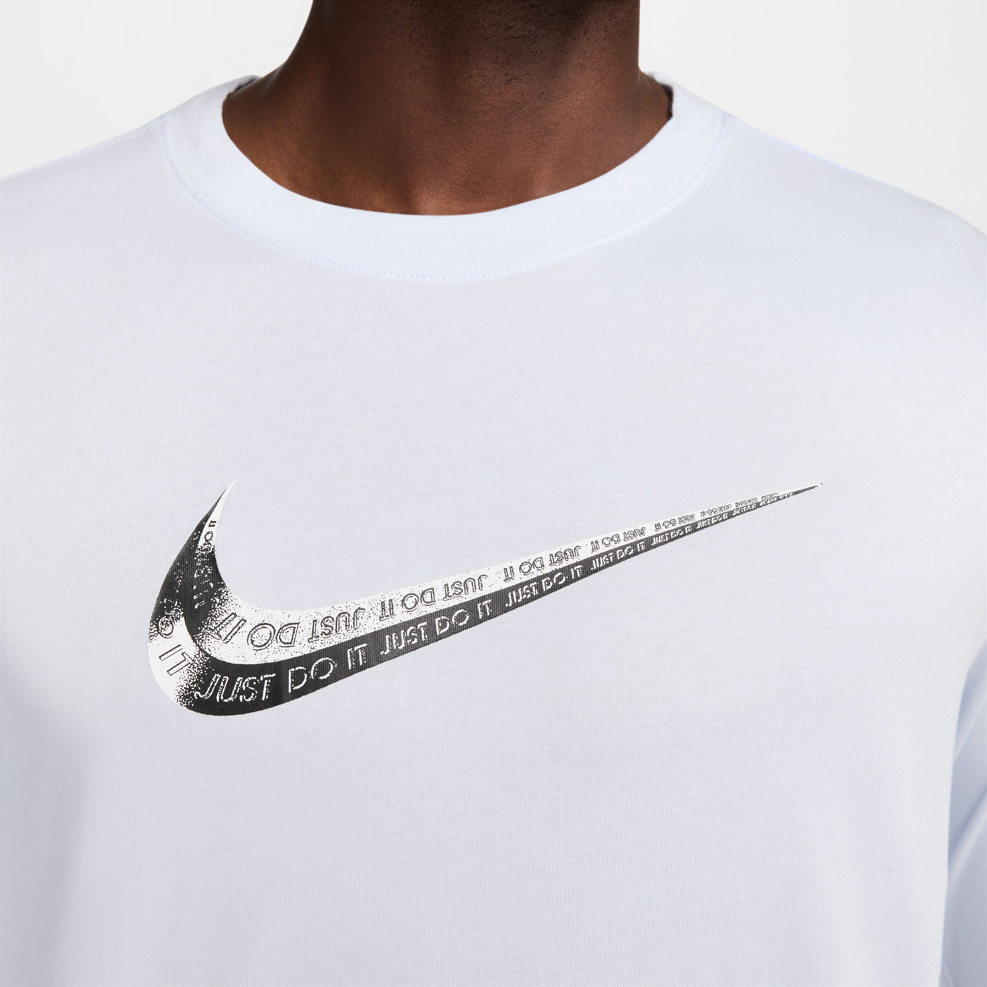 Nike M Nk Df Tee Ls Slub Lbr Gfx Camiseta Manga Larga gris de hombre para entrenamiento