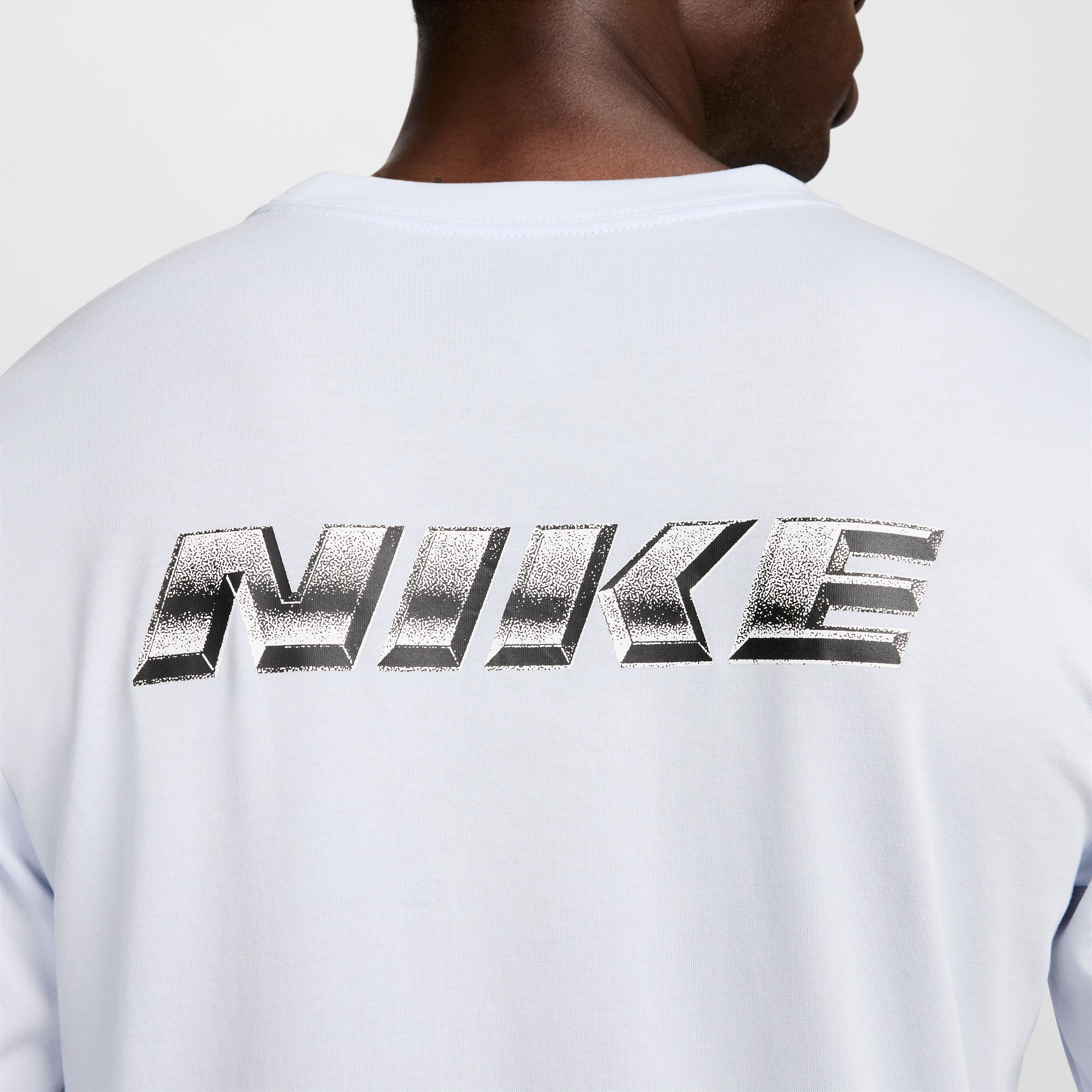 Nike M Nk Df Tee Ls Slub Lbr Gfx Camiseta Manga Larga gris de hombre para entrenamiento