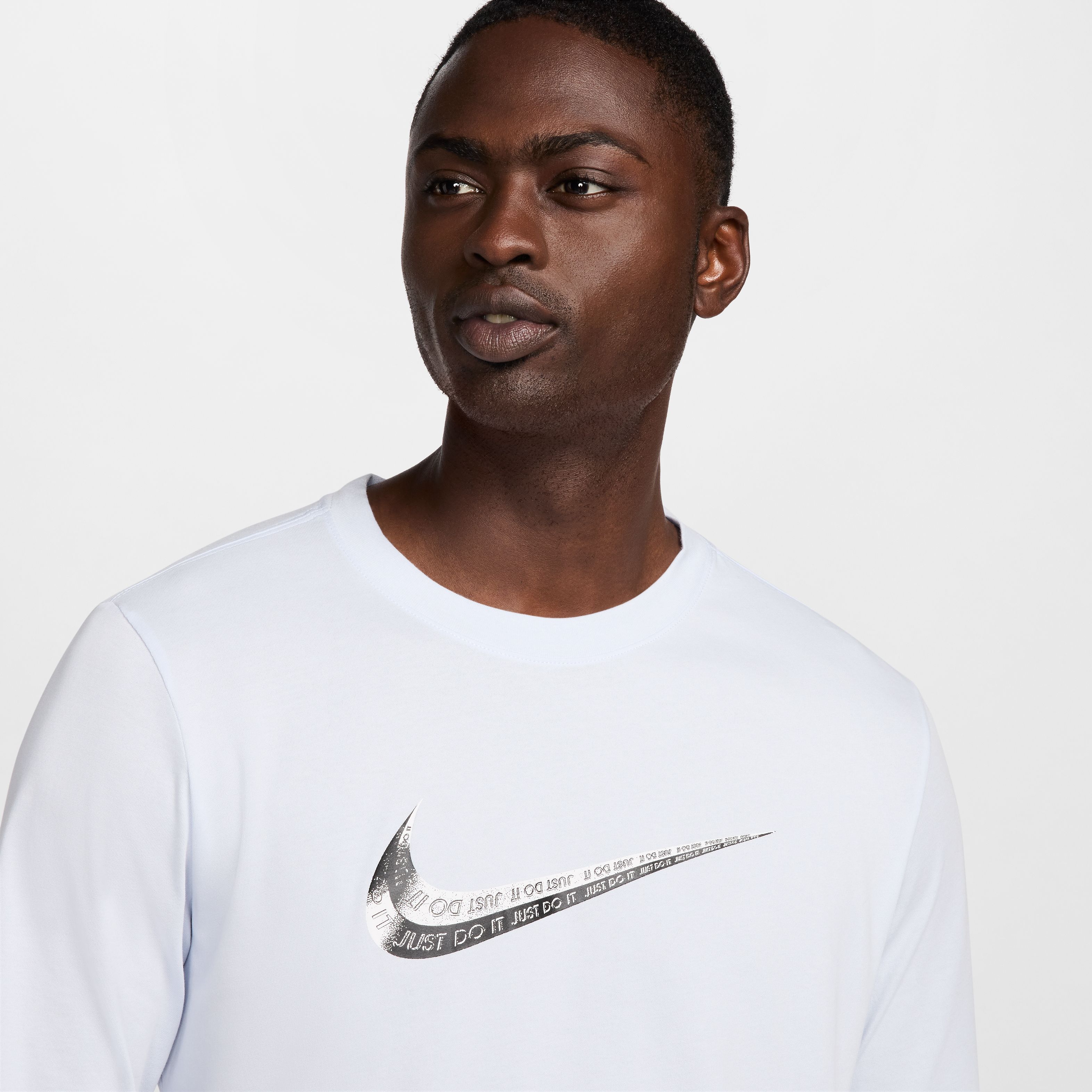 Nike M Nk Df Tee Ls Slub Lbr Gfx Camiseta Manga Larga gris de hombre para entrenamiento