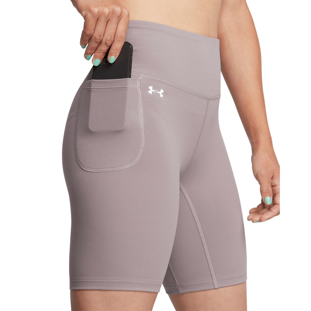 UA Ion Bike Short Licra gris de mujer para entrenamiento