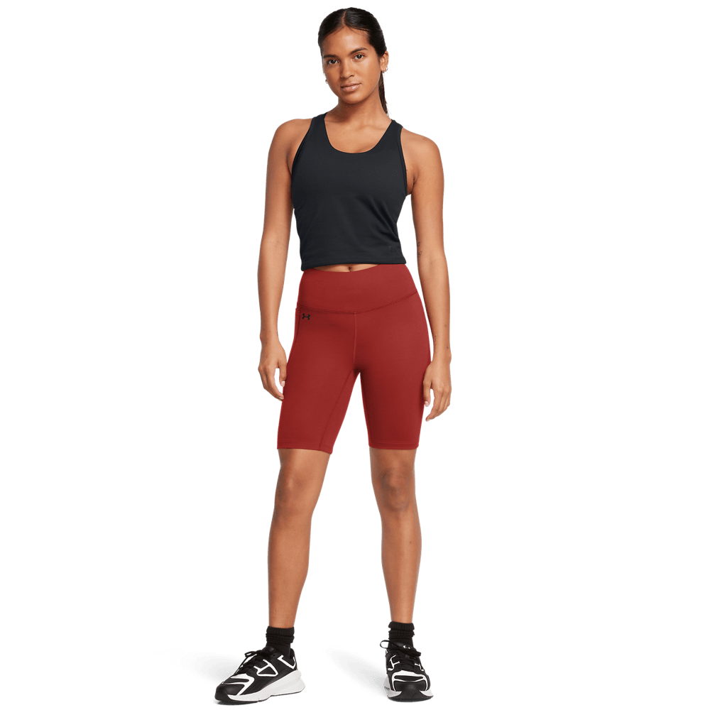UA Ion Bike Short Licra naranja de mujer para entrenamiento