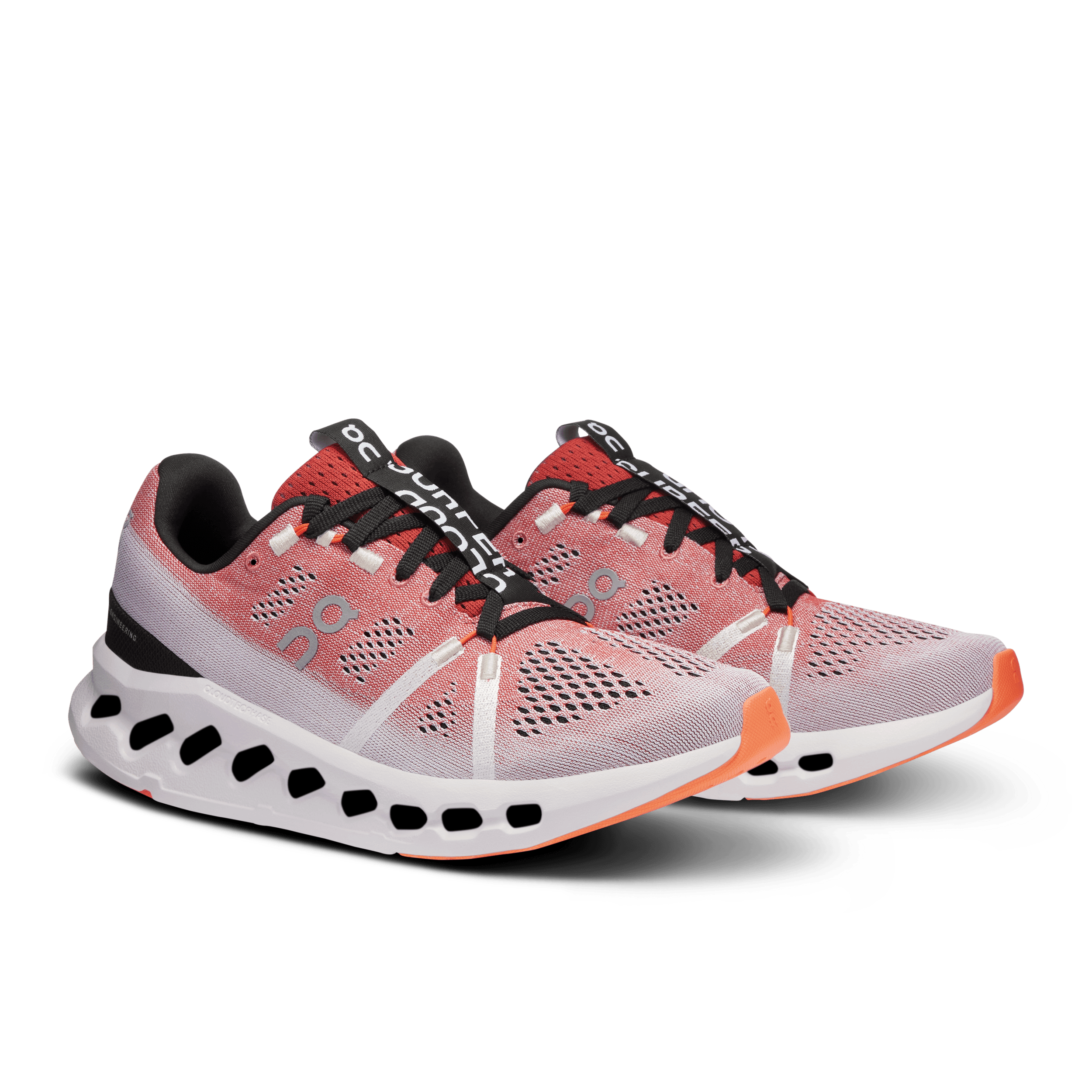 On Cloudsurfer 1 Tenis rojo de mujer para correr