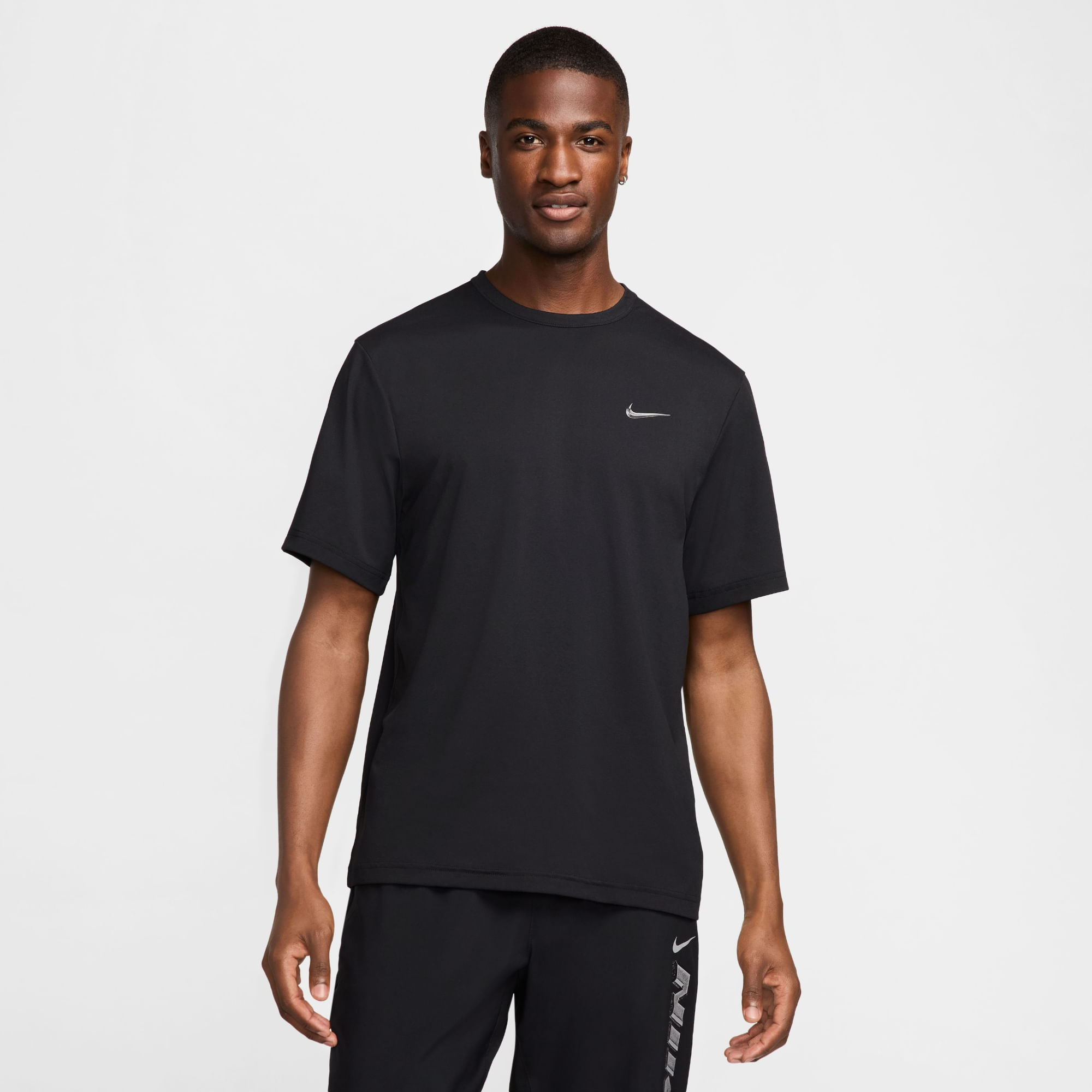 Nike M Nk Df Hyverse Top Ss Gfx Camiseta Manga Corta negro de hombre para entrenamiento