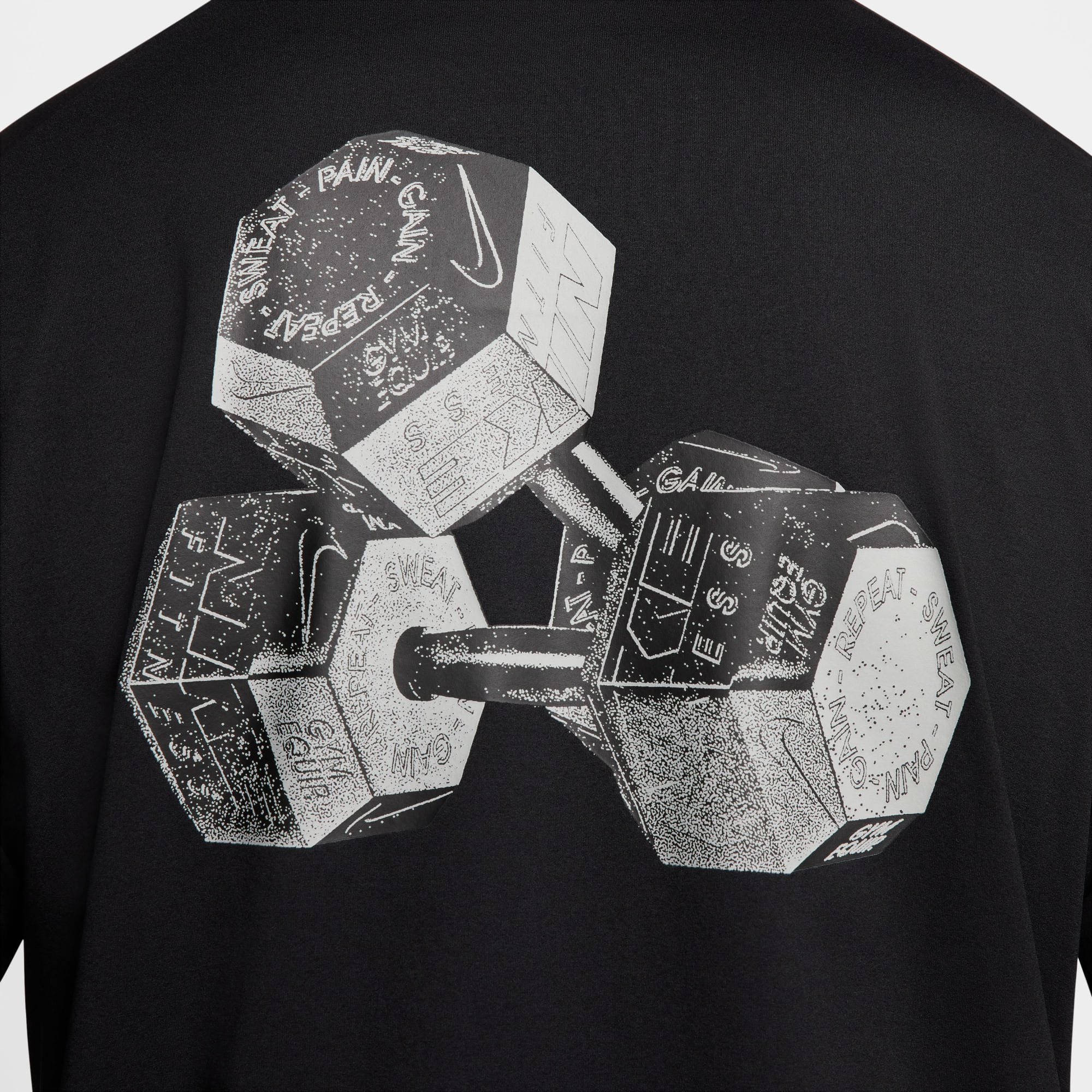 Nike M Nk Df Hyverse Top Ss Gfx Camiseta Manga Corta negro de hombre para entrenamiento