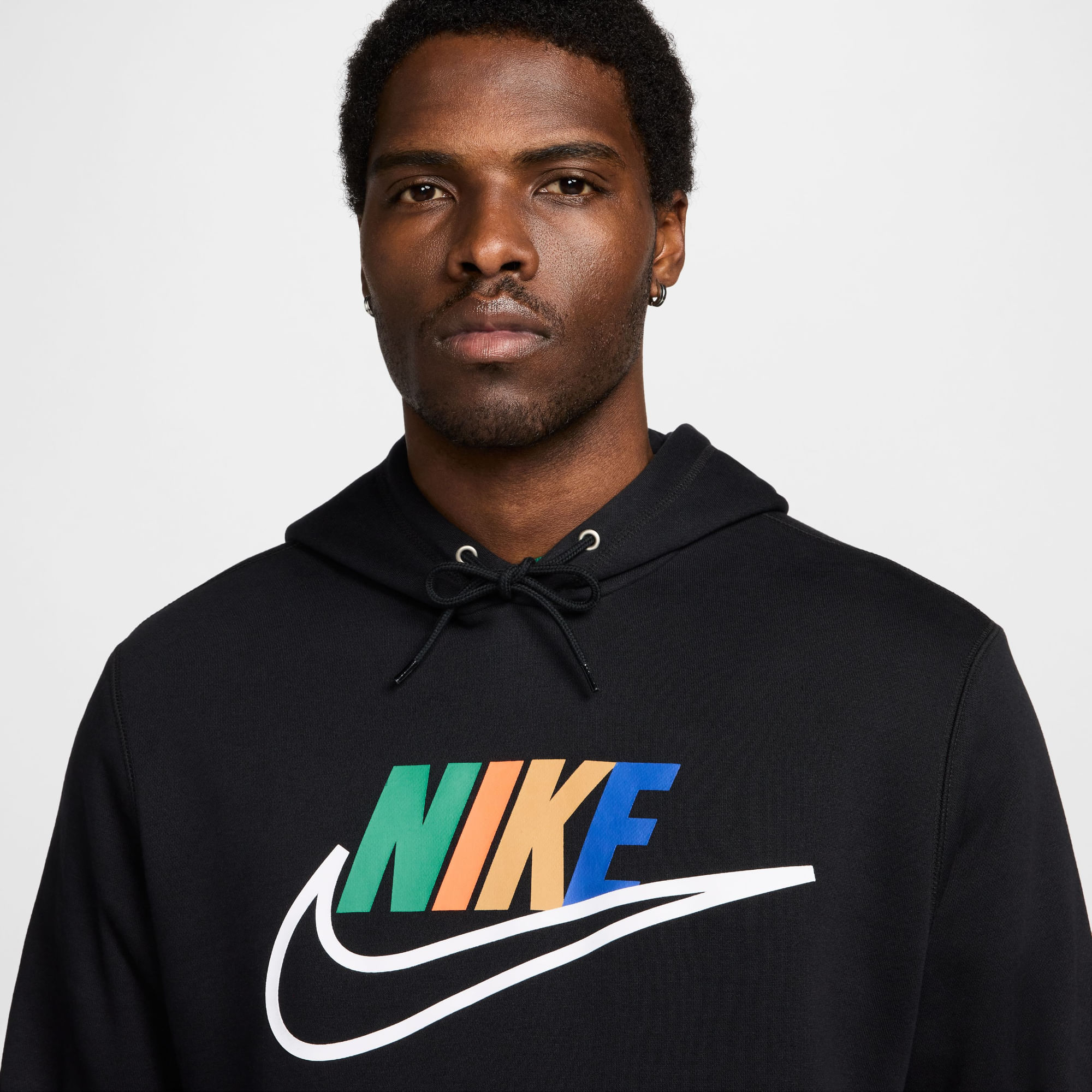 Nike M Nk Club Bb Hdy Futura Block Hoodie negro de hombre lifestyle
