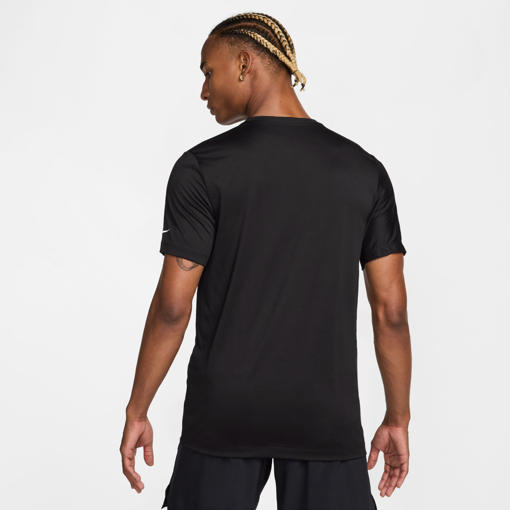 Nike M Nk Df Tee Rlgd Gfx Camiseta Manga Corta negro de hombre para entrenamiento
