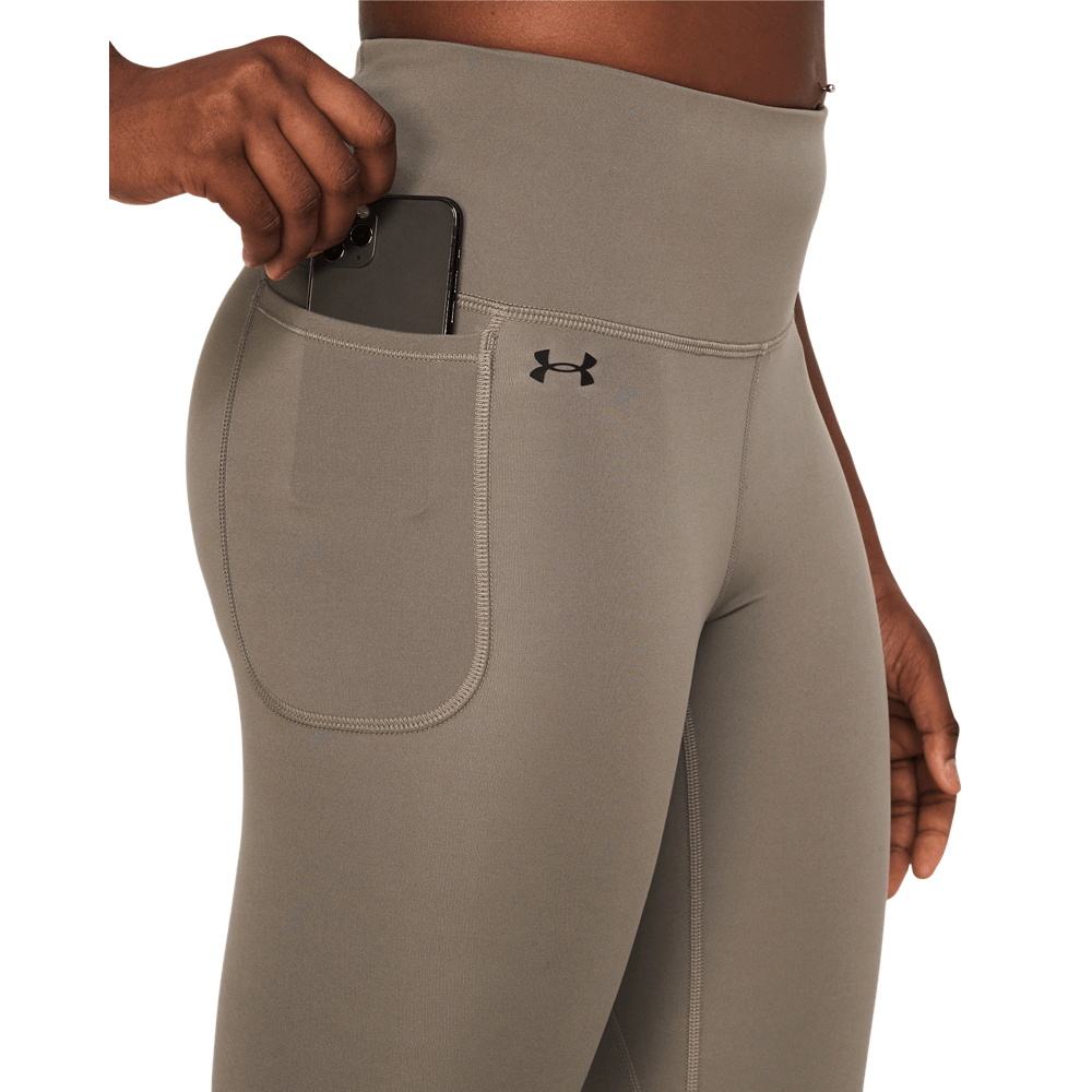 UA Ion Ankle Leg Licra cafe de mujer para entrenamiento