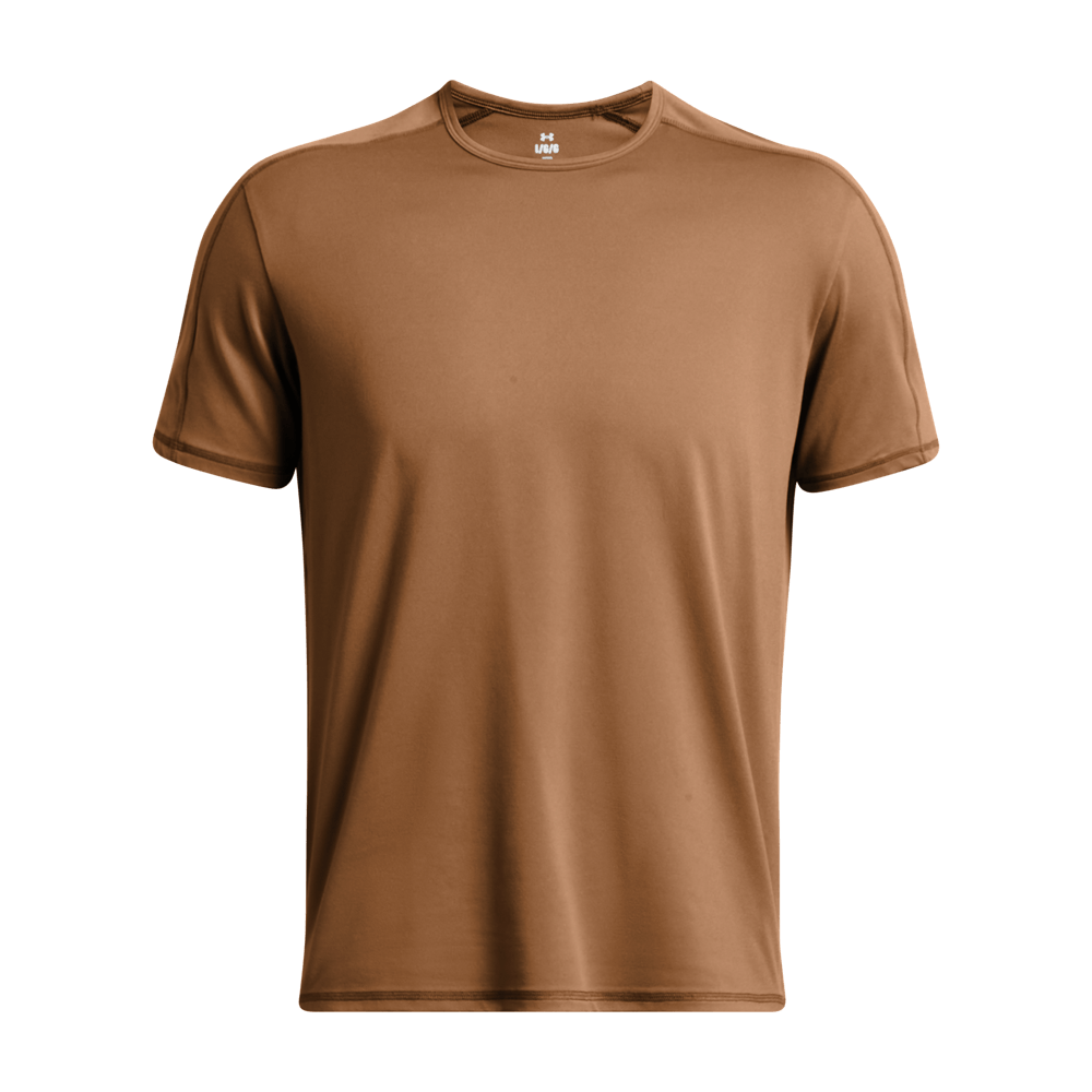 UA Meridian Ss Camiseta Manga Corta cafe de hombre para entrenamiento