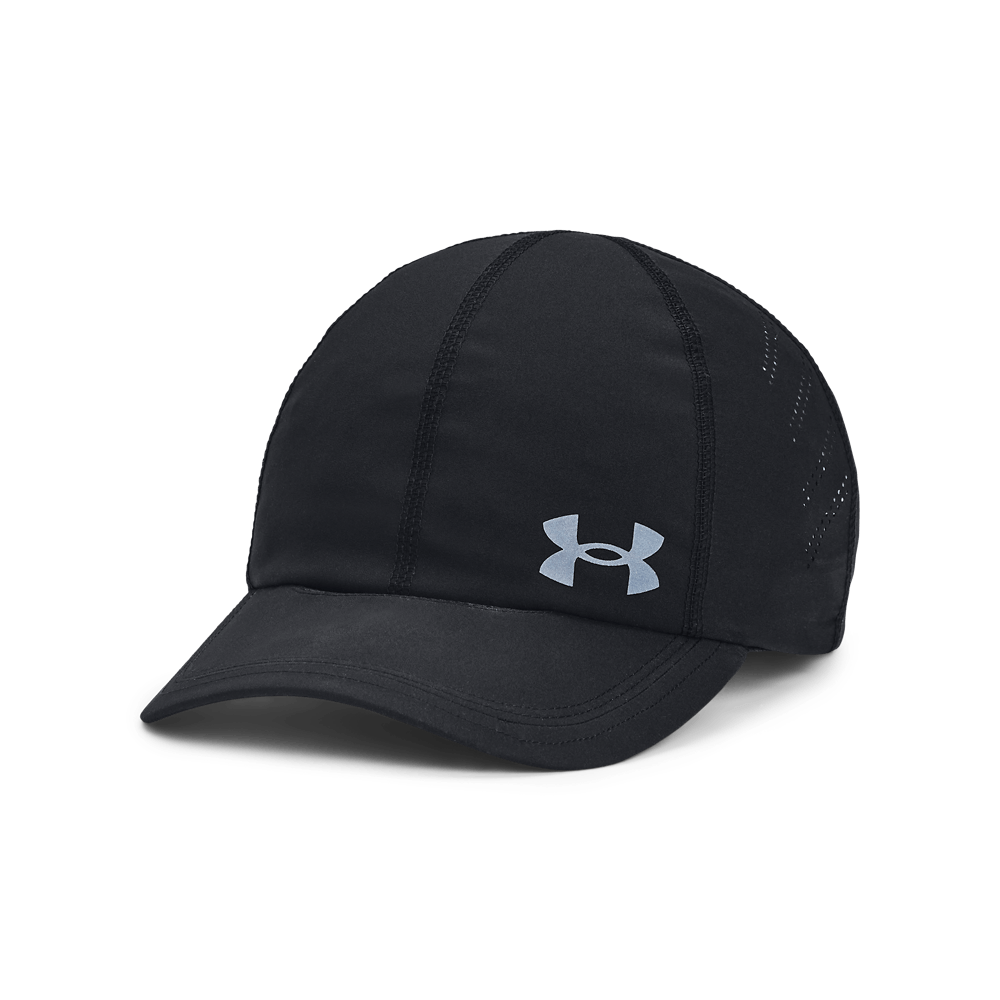UA So-Chill Launch Adj Gorra negro de mujer para correr