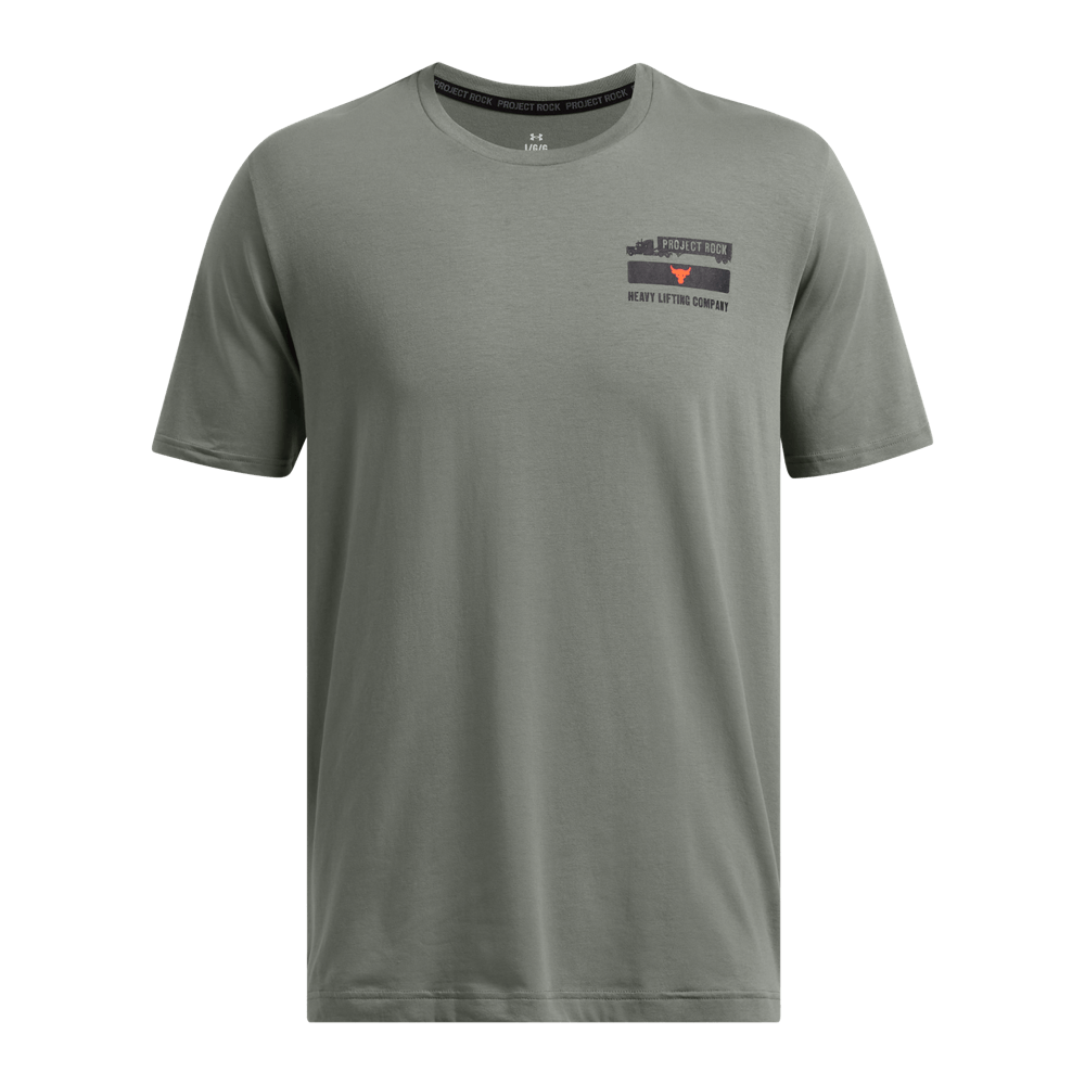 UA Pjt Rck 60/40S Ss 4 Tools Camiseta Manga Corta verde de hombre para entrenamiento