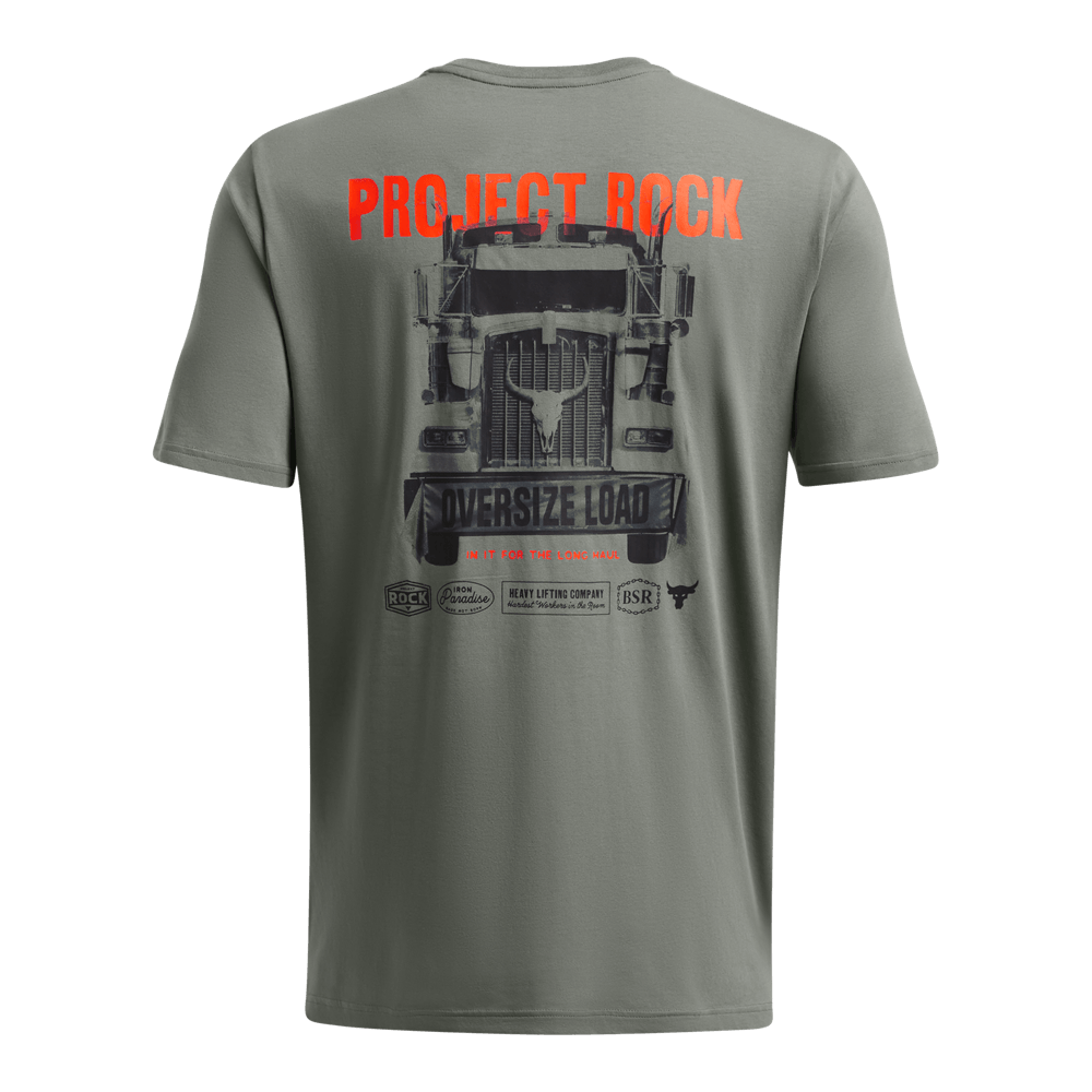 UA Pjt Rck 60/40S Ss 4 Tools Camiseta Manga Corta verde de hombre para entrenamiento