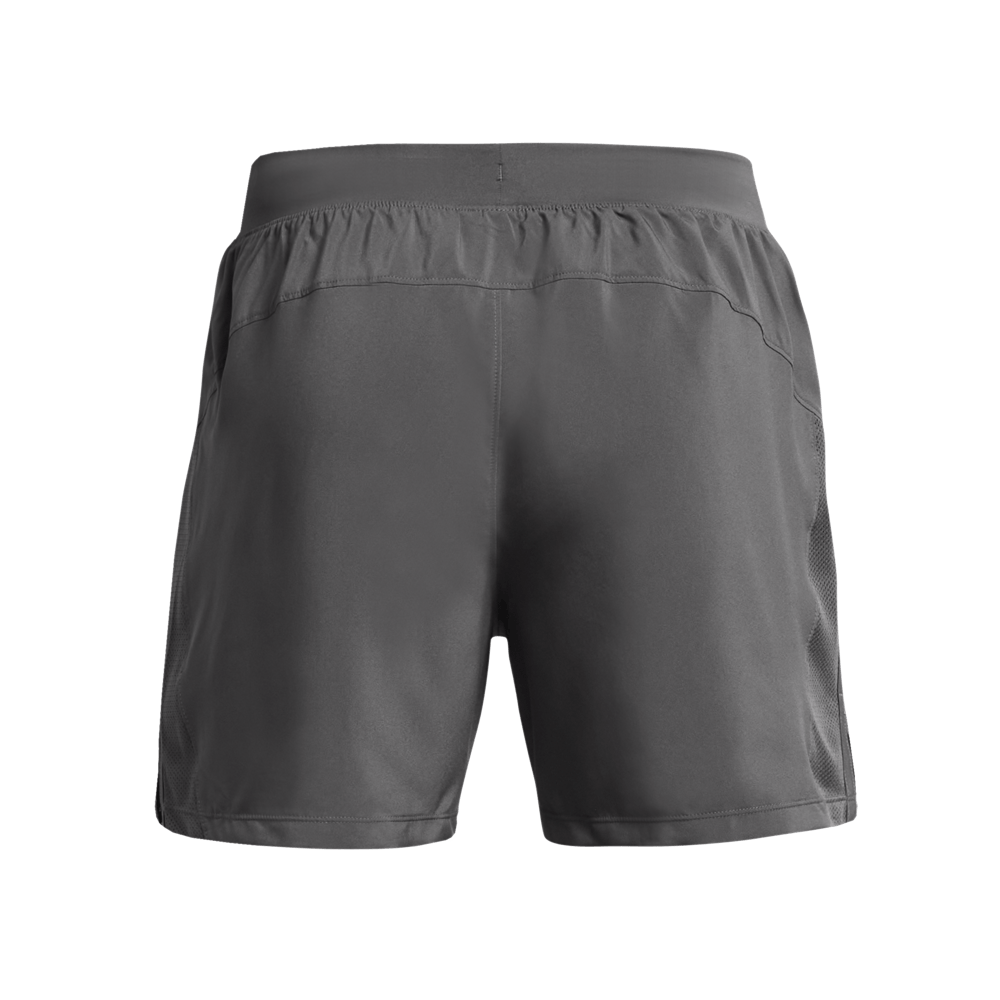 UA Launch 5  Short Pantaloneta gris de hombre para correr