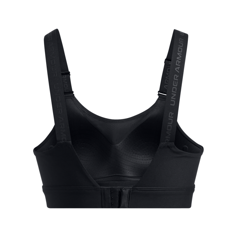 UA Infinity High 2.0 Bra Top negro de mujer para entrenamiento
