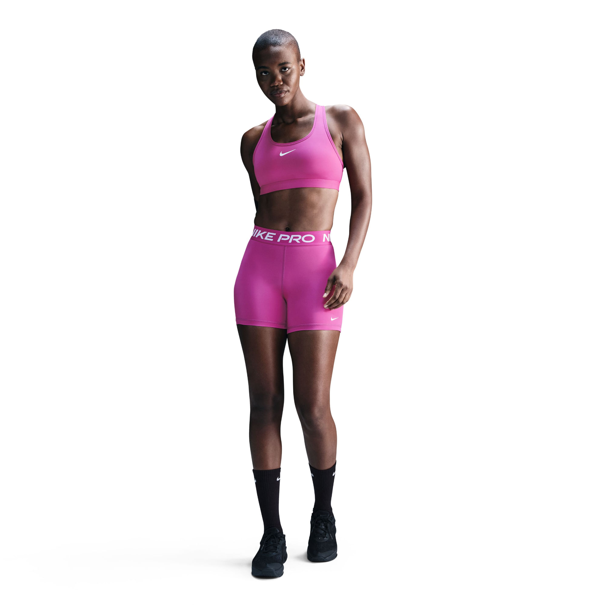 Nike W Np 365 Short 5In Licra morado de mujer para entrenamiento