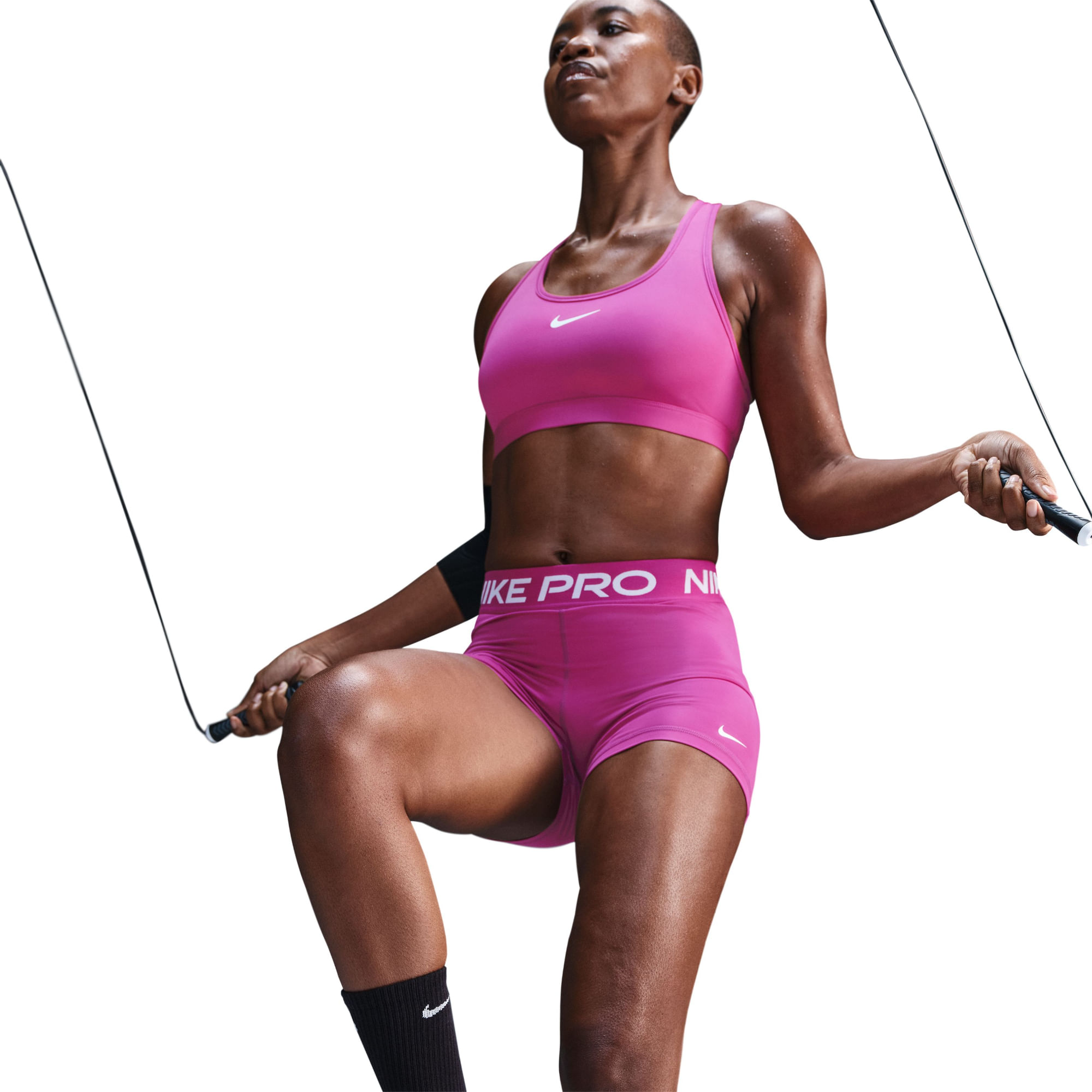 Nike W Np 365 Short 5In Licra morado de mujer para entrenamiento