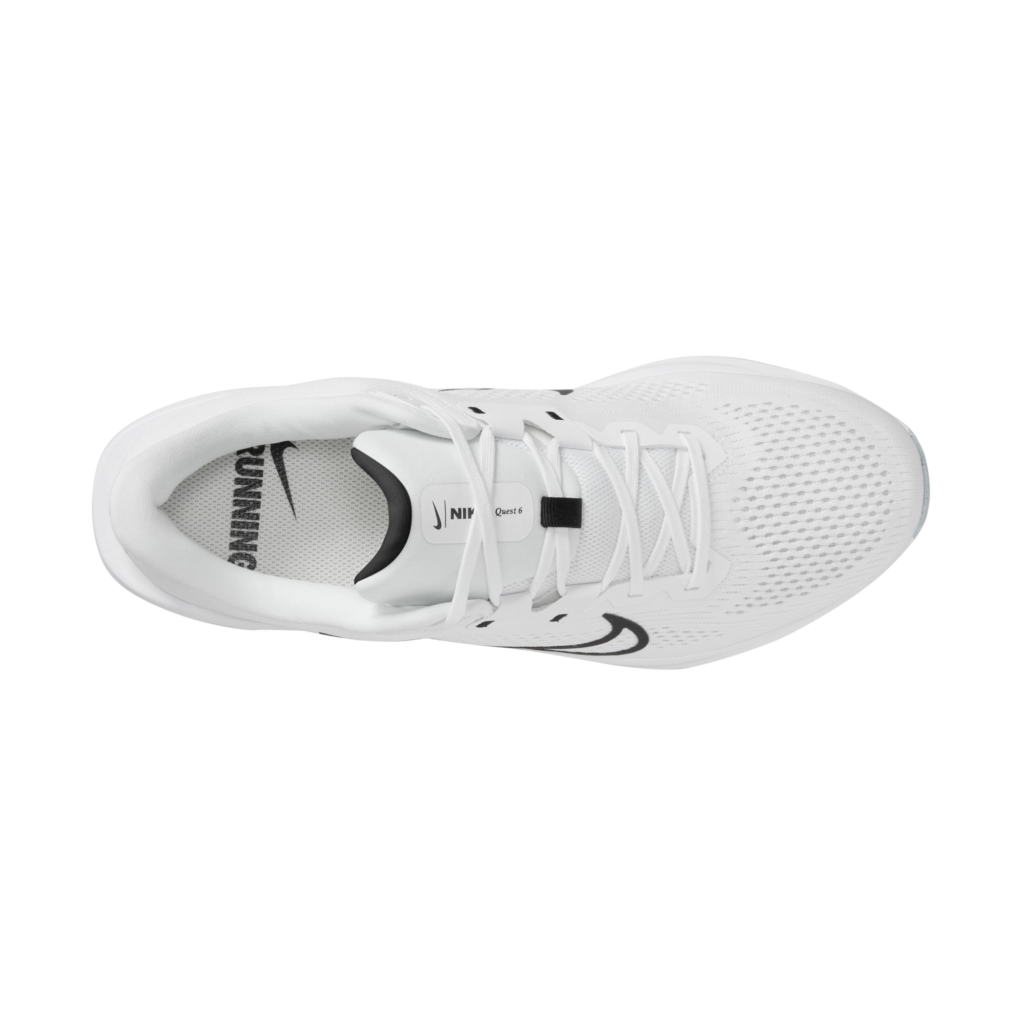 Nike Quest 6 Tenis blanco de hombre para correr