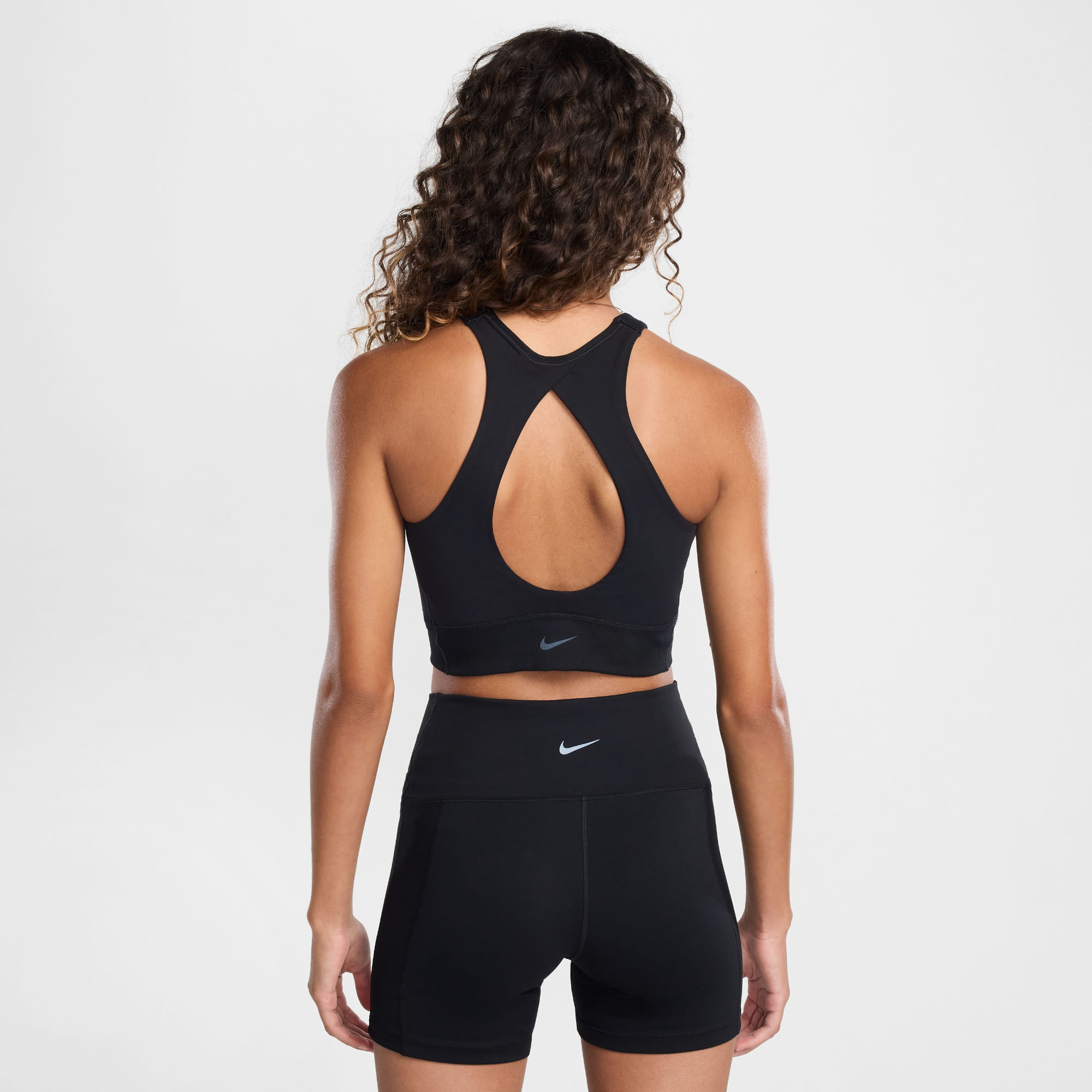 Nike W Nk1 Hn Twist Bra Top negro de mujer para entrenamiento