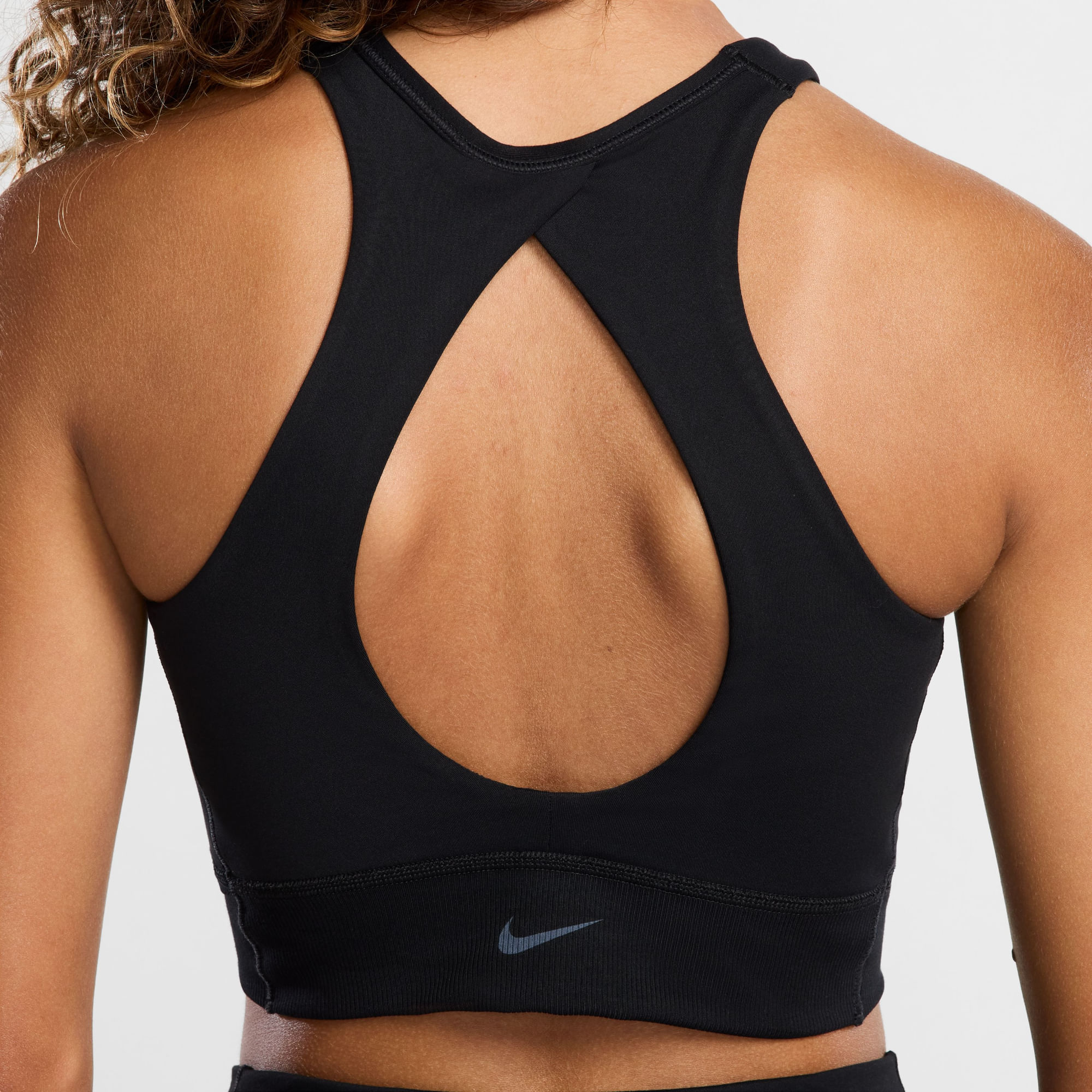 Nike W Nk1 Hn Twist Bra Top negro de mujer para entrenamiento