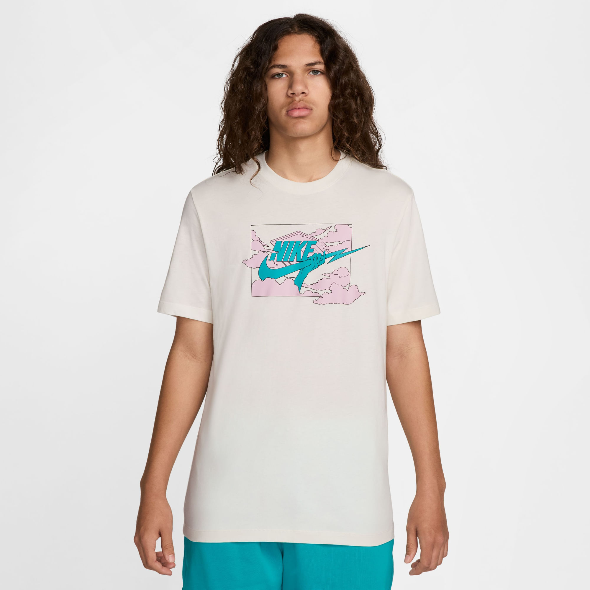Nike M Nsw Tee Hbr Ssnl Club Camiseta Manga Corta blanco de hombre lifestyle
