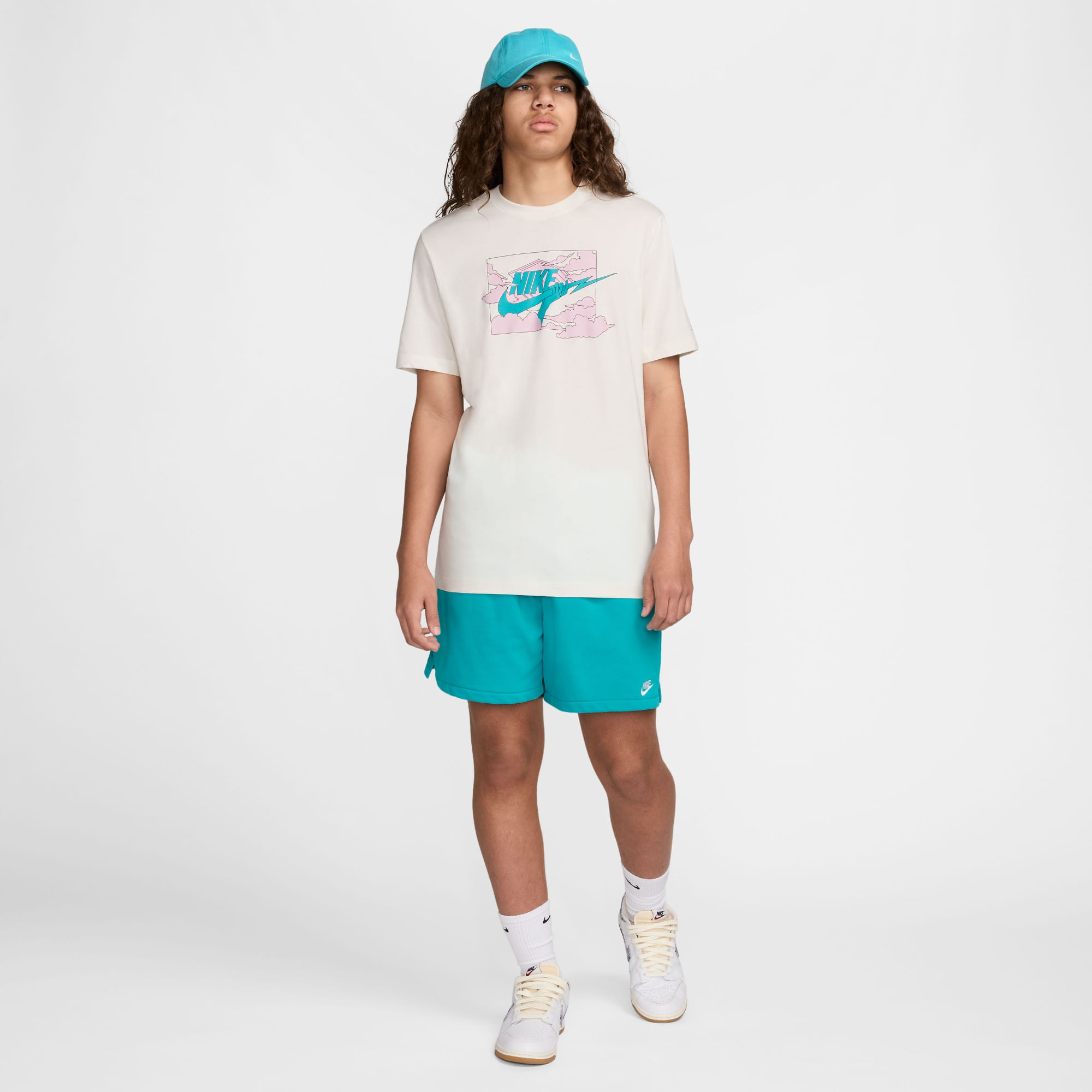 Nike M Nsw Tee Hbr Ssnl Club Camiseta Manga Corta blanco de hombre lifestyle
