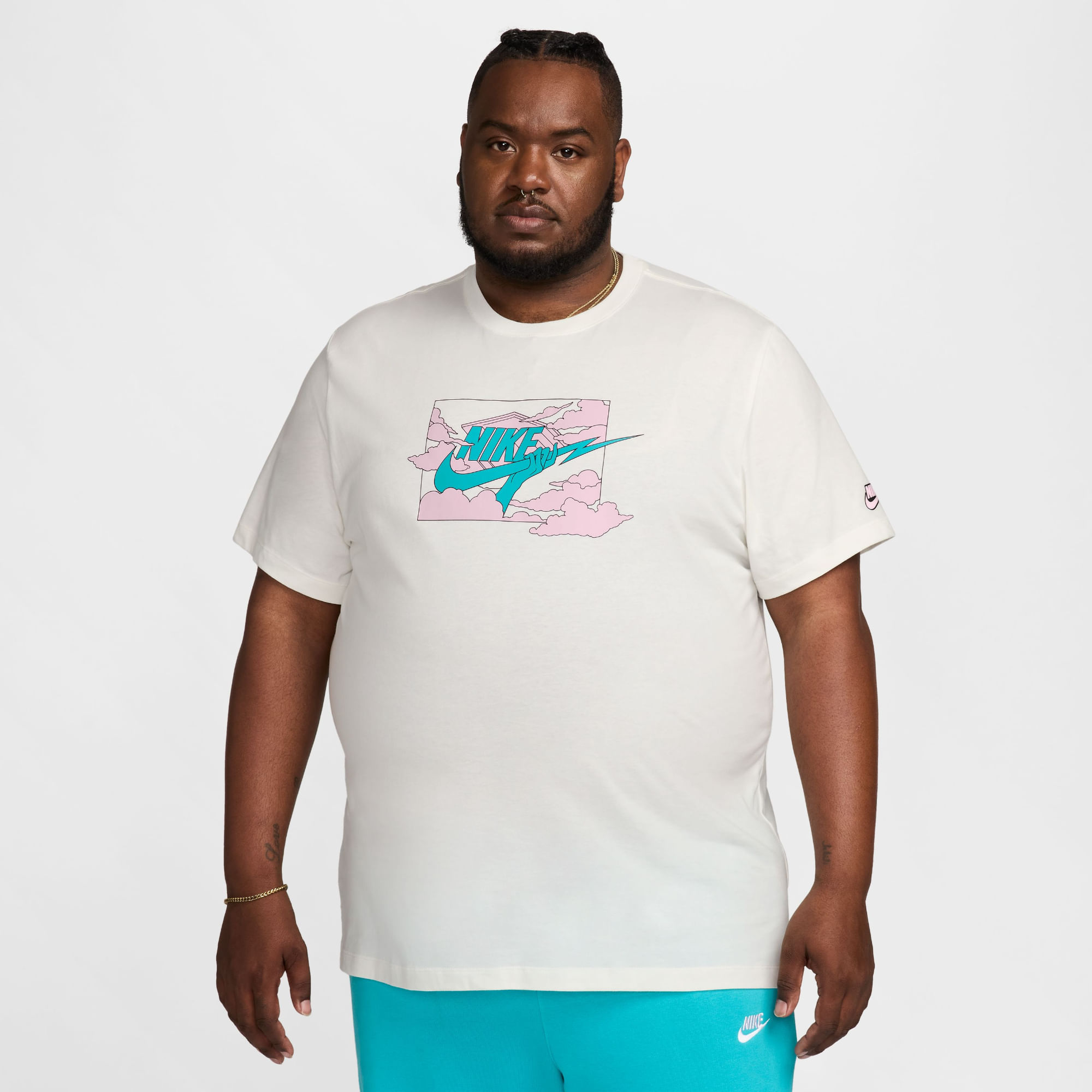 Nike M Nsw Tee Hbr Ssnl Club Camiseta Manga Corta blanco de hombre lifestyle