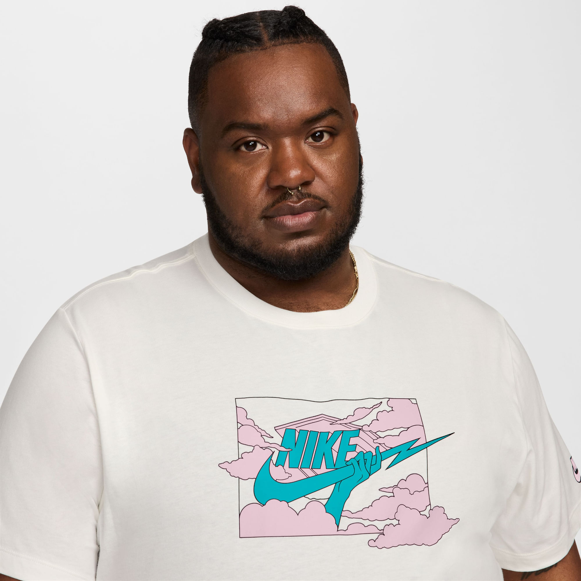 Nike M Nsw Tee Hbr Ssnl Club Camiseta Manga Corta blanco de hombre lifestyle