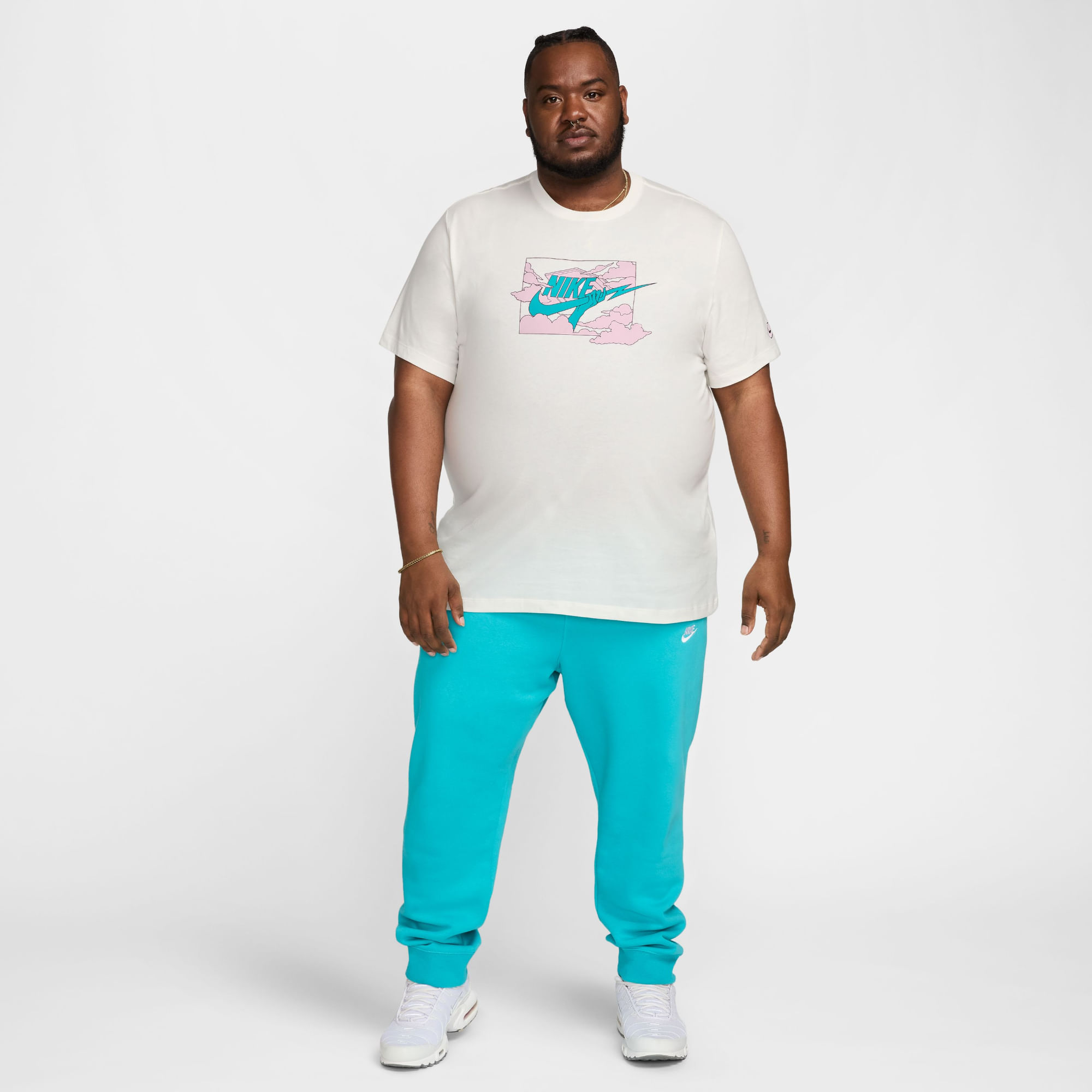 Nike M Nsw Tee Hbr Ssnl Club Camiseta Manga Corta blanco de hombre lifestyle