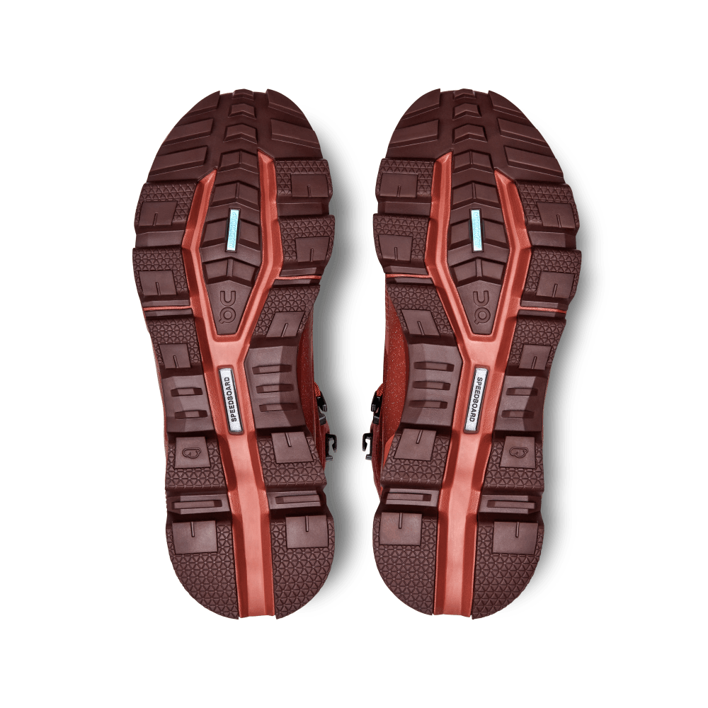 On Cloudrock 2 Waterproof Tenis rojo de mujer para outdoor