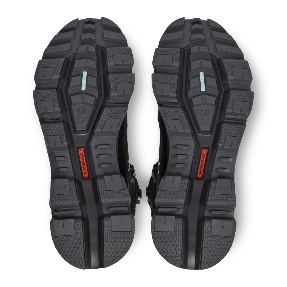On Cloudrock Waterproof Tenis negro de mujer para outdoor