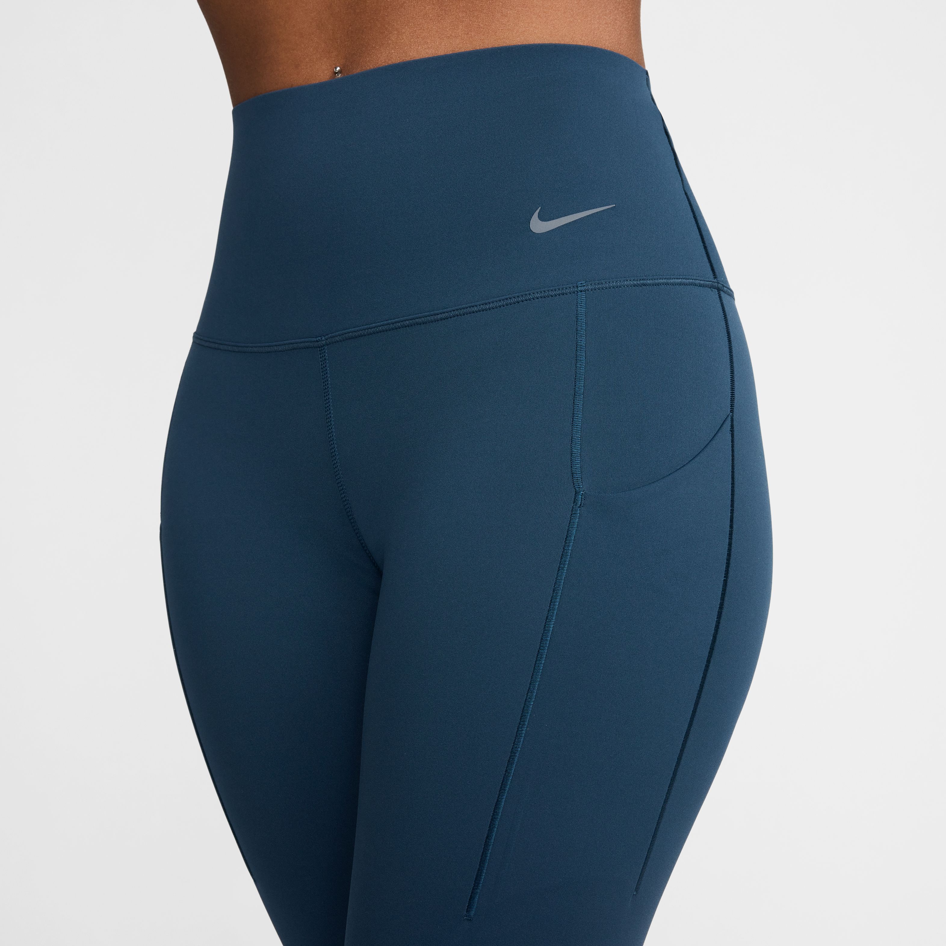 Nike W Nk Df Universa Hr 7/8 Tght Licra azul de mujer para entrenamiento