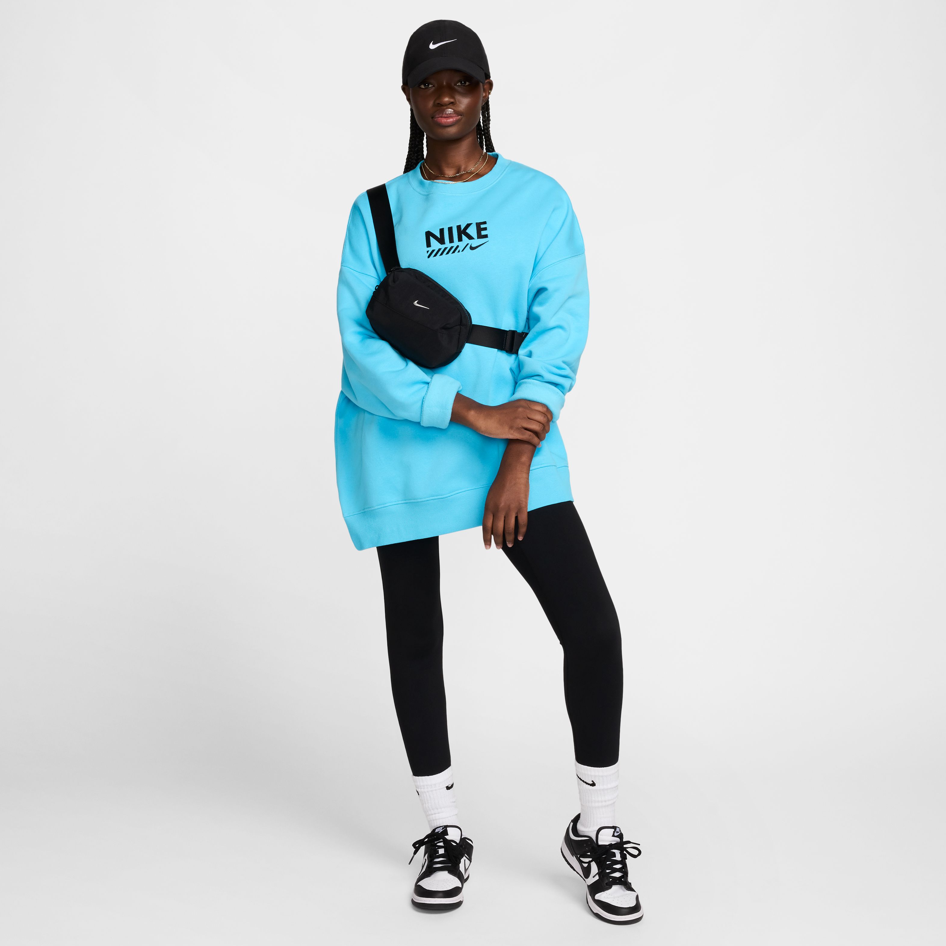 Nike W Nk Df One Hr Tight Useam Licra negro de mujer para entrenamiento