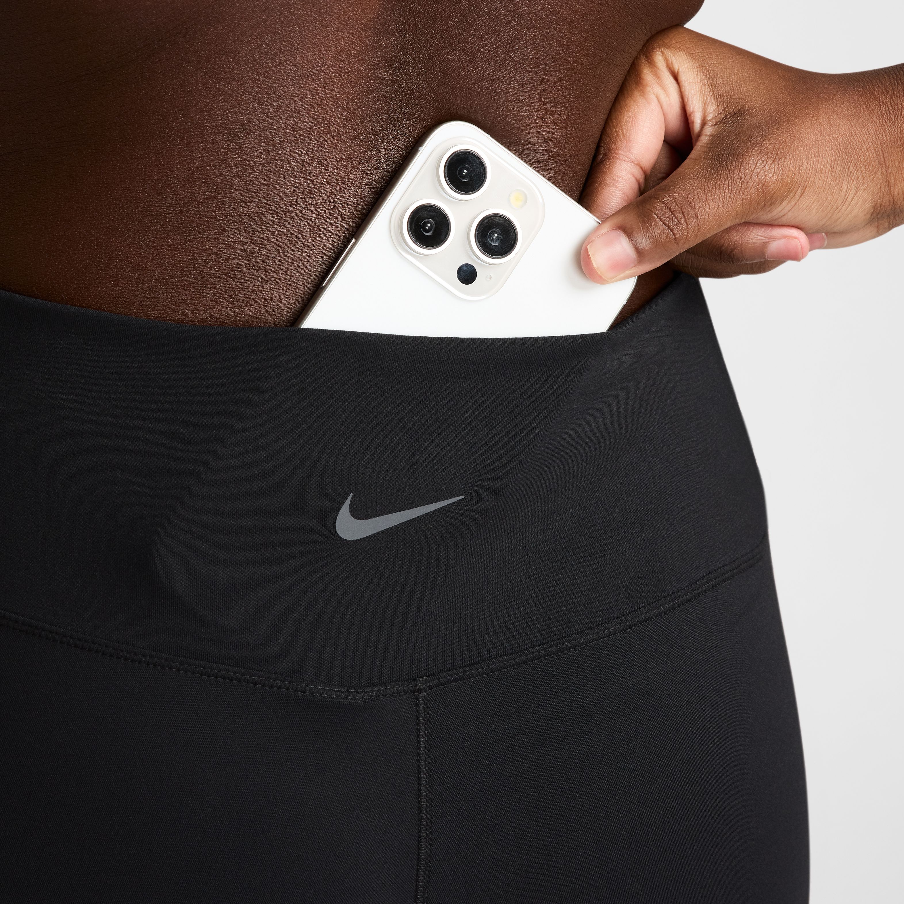 Nike W Nk Df One Hr Tight Useam Licra negro de mujer para entrenamiento