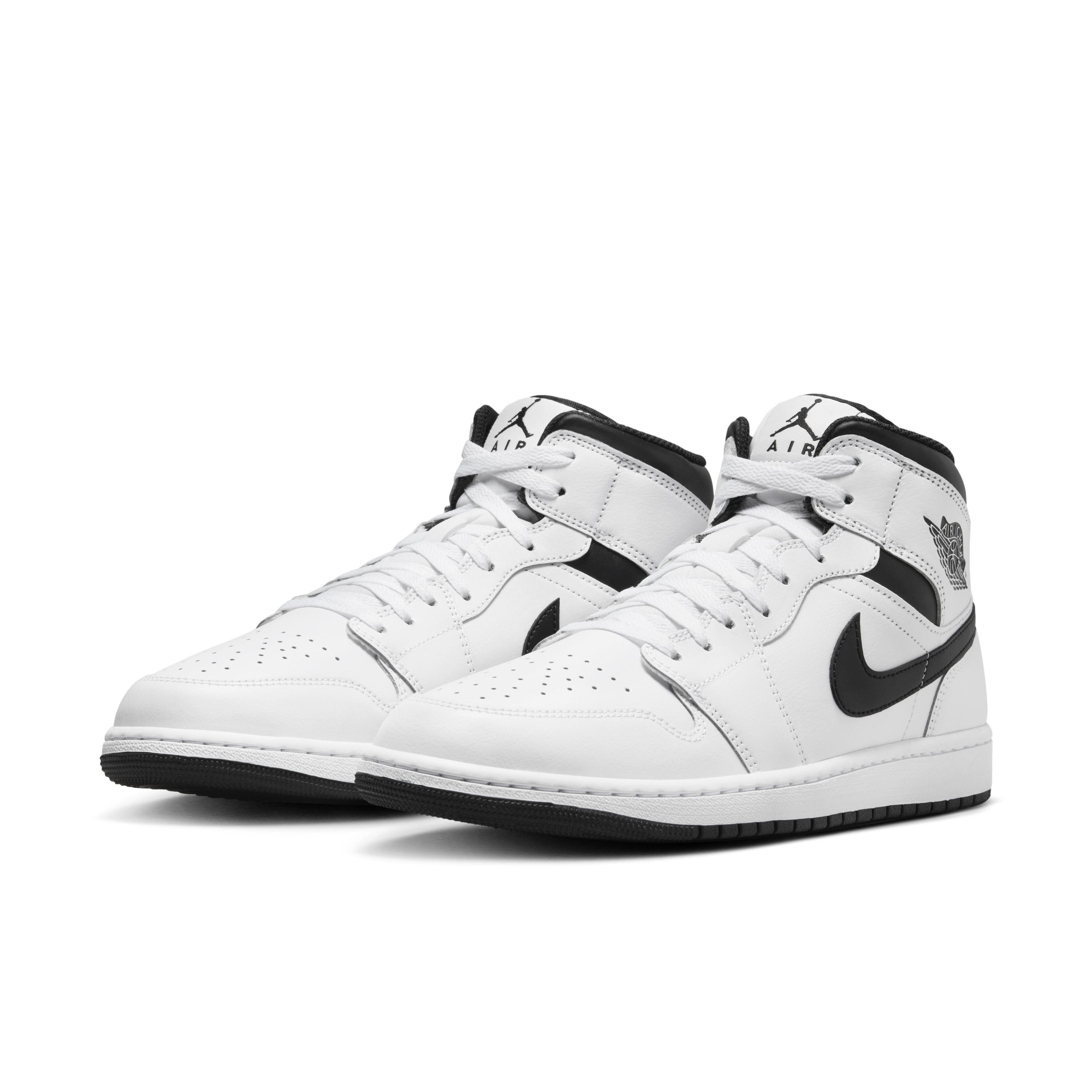 Nike Air Jordan 1 Mid Tenis blanco de hombre lifestyle