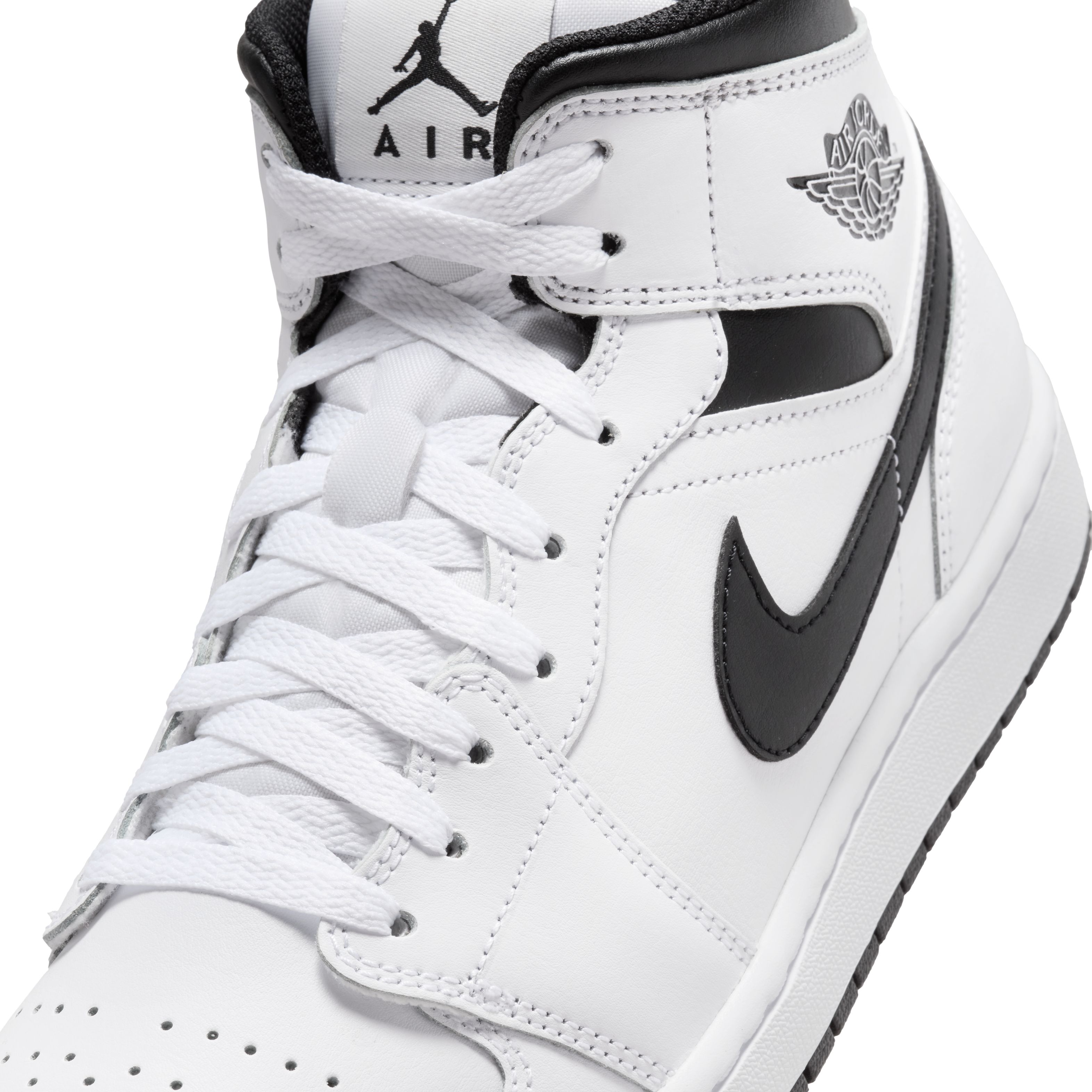 Nike Air Jordan 1 Mid Tenis blanco de hombre lifestyle