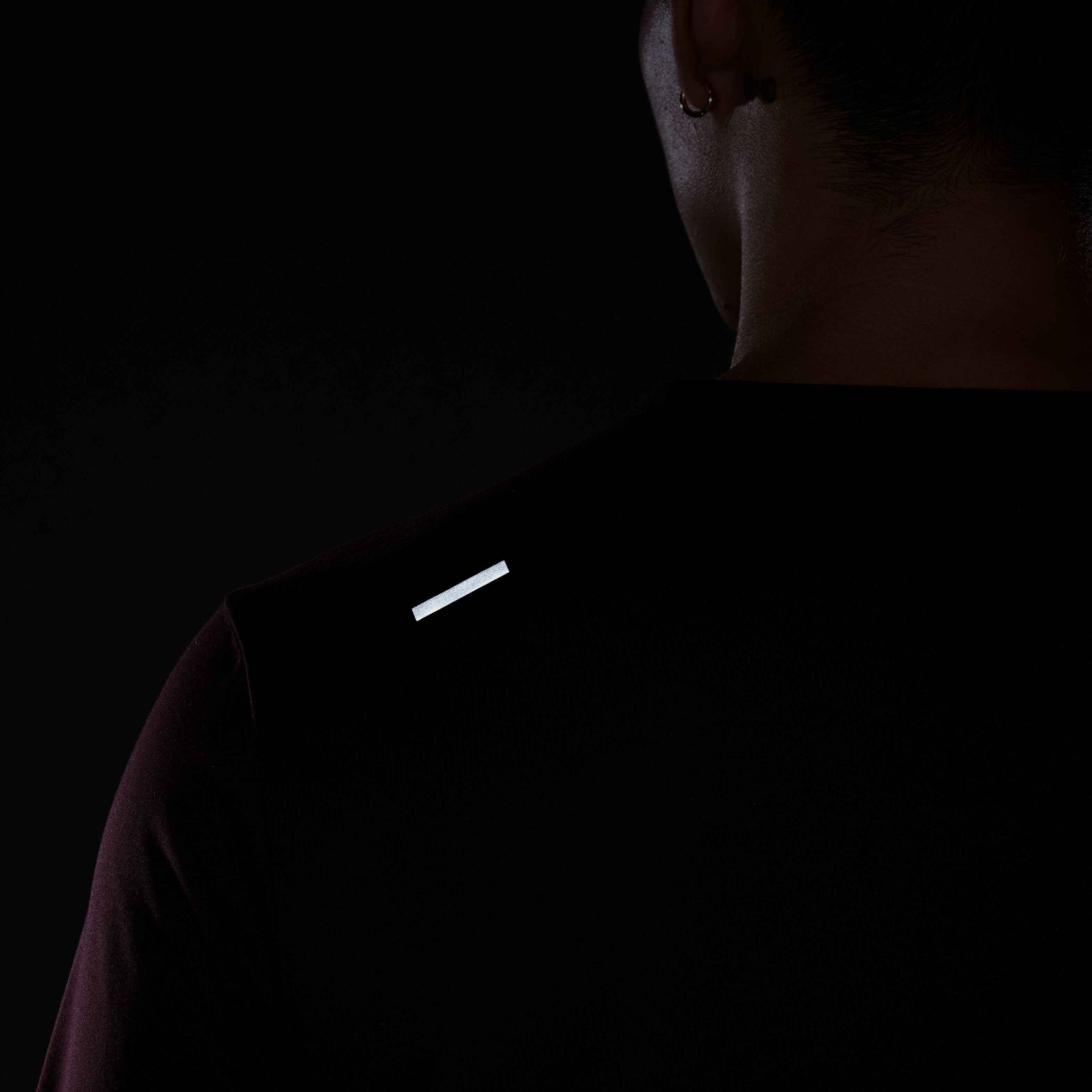 Nike M Nk Df Rise 365 Ss Camiseta Manga Corta rojo de hombre para correr