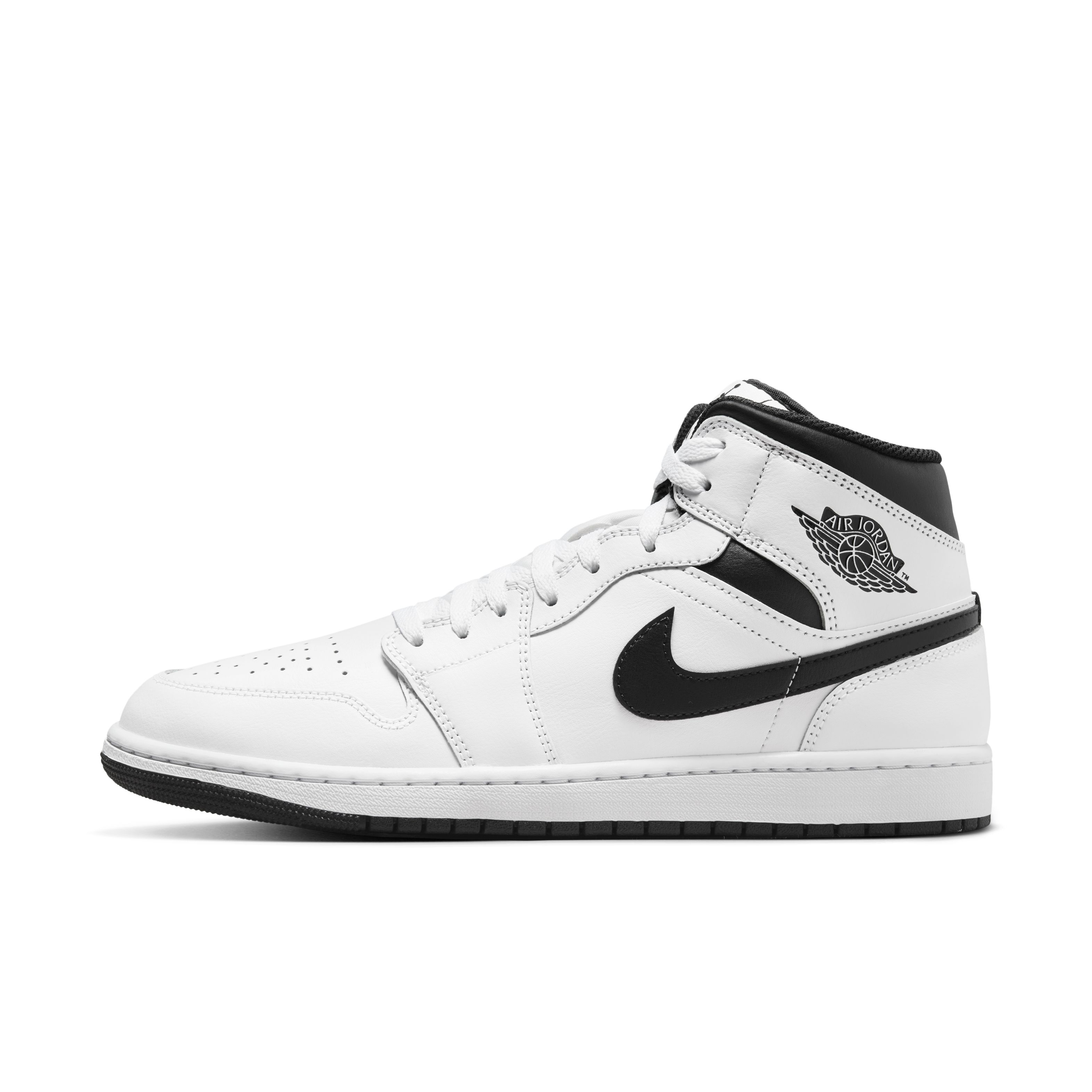 Nike Air Jordan 1 Mid Tenis blanco de hombre lifestyle