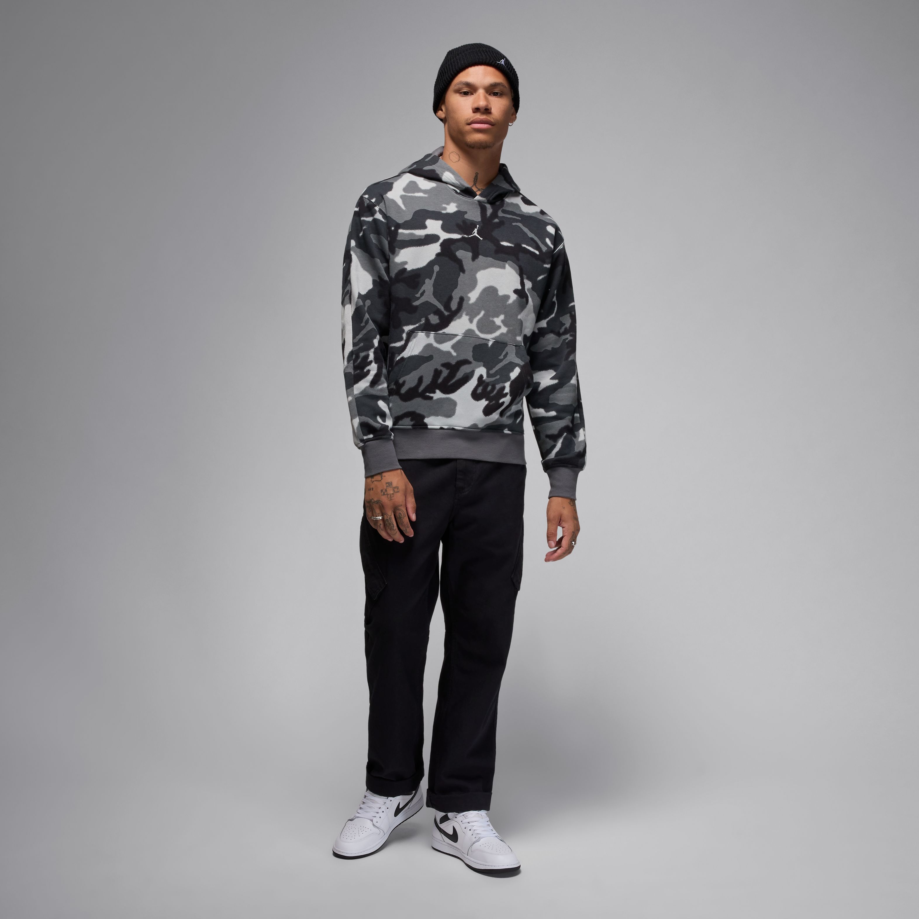 Nike Air Jordan 1 Mid Tenis blanco de hombre lifestyle