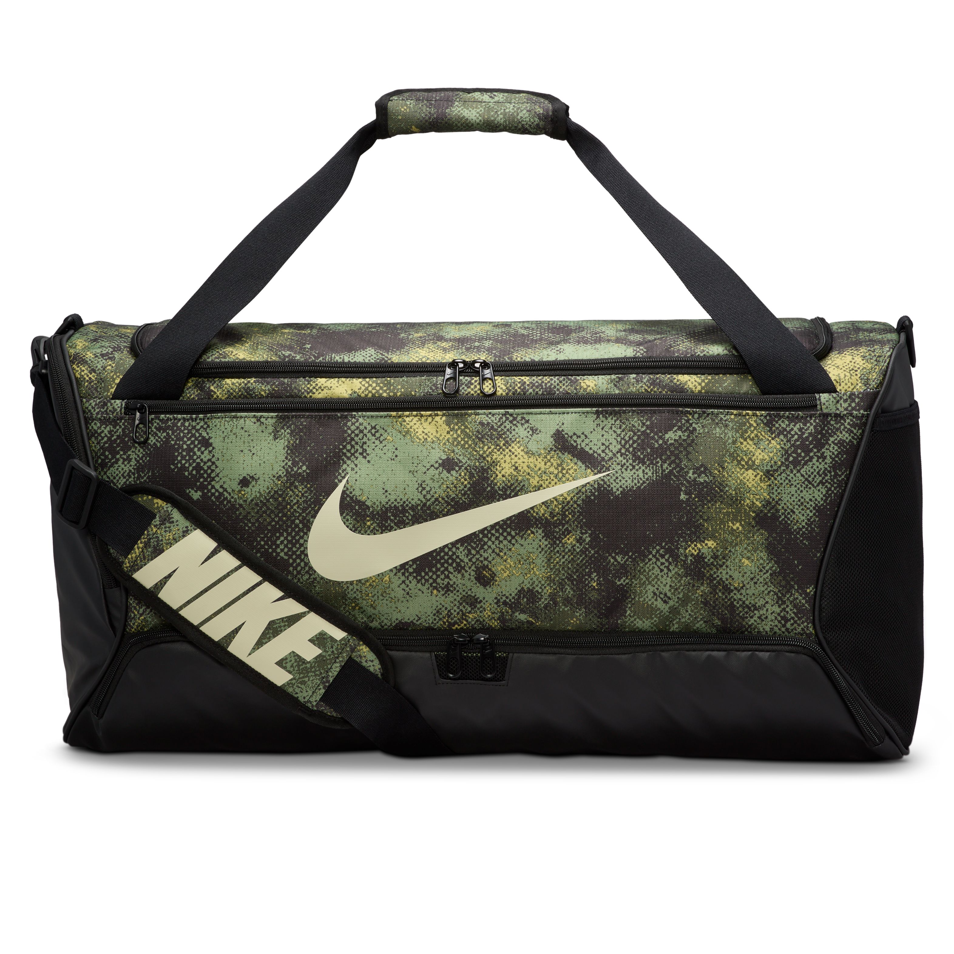 Nike Nk Brsla M Duff - 9.5 Camo Aop Maletín verde de hombre para entrenamiento